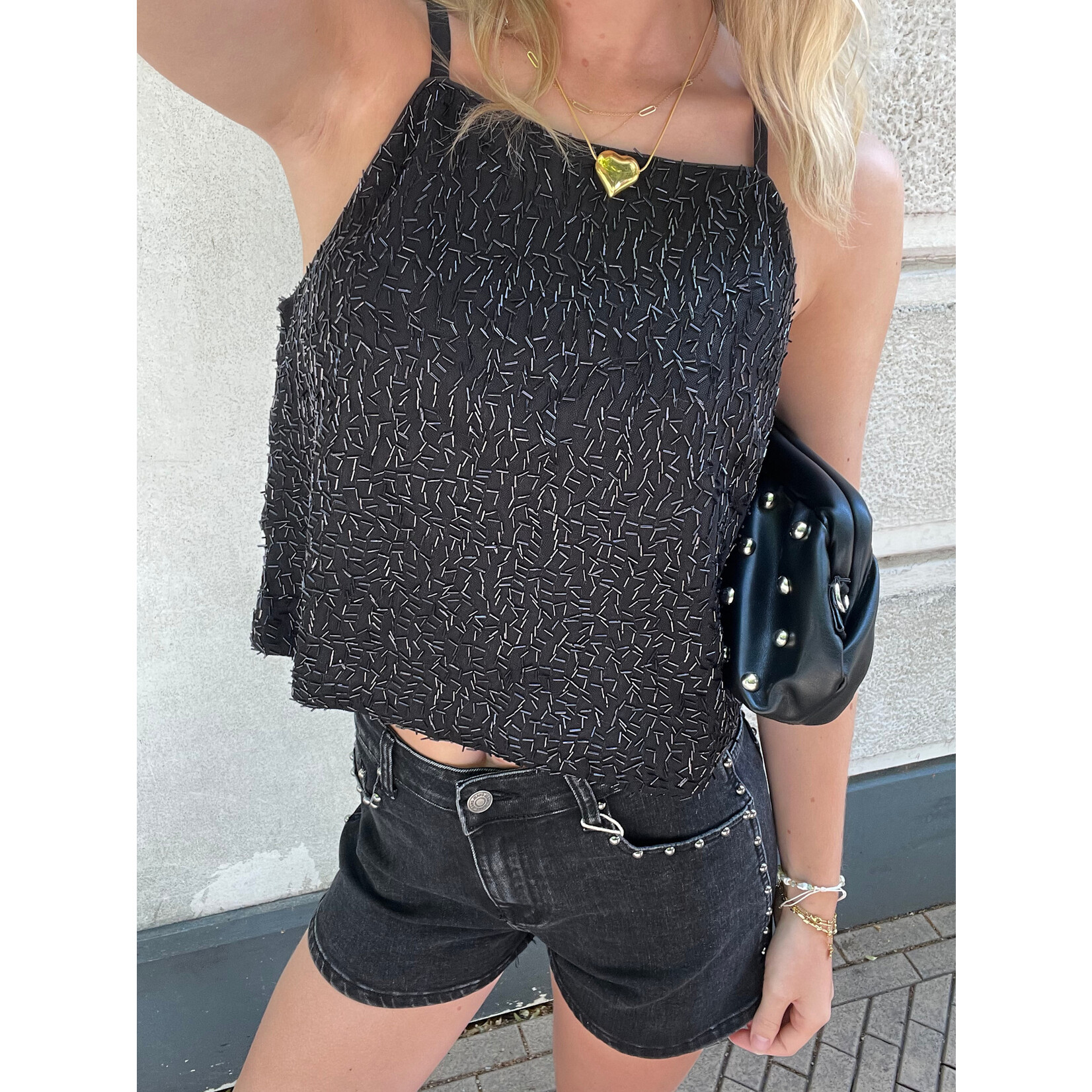 Flo Boutique Top Philou Black