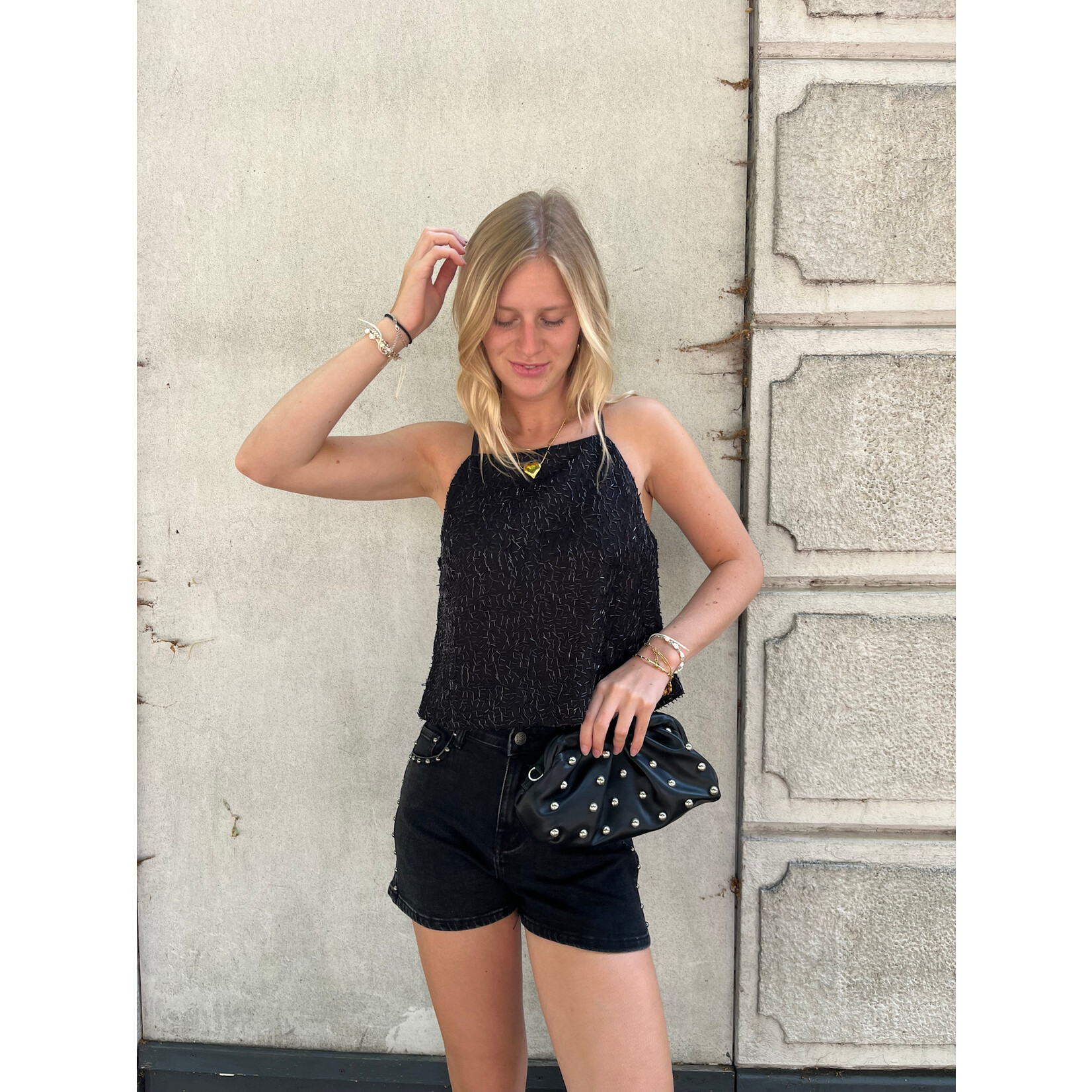 Flo Boutique Top Philou Black