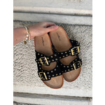 Flo Boutique Slipper studs Gigi Black/Gold