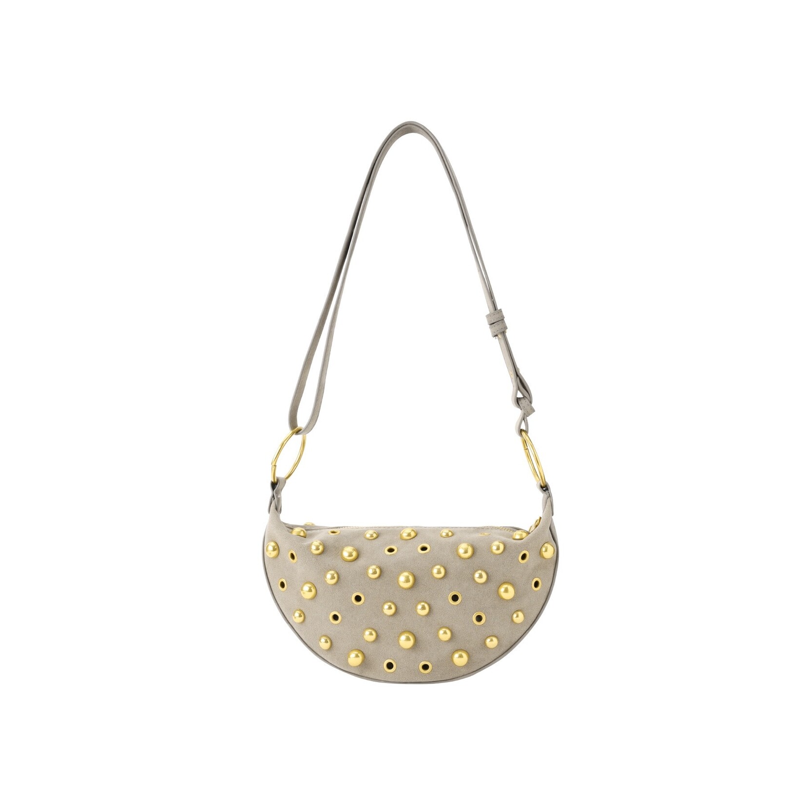 Flo Boutique Tas Studs Beige Grey