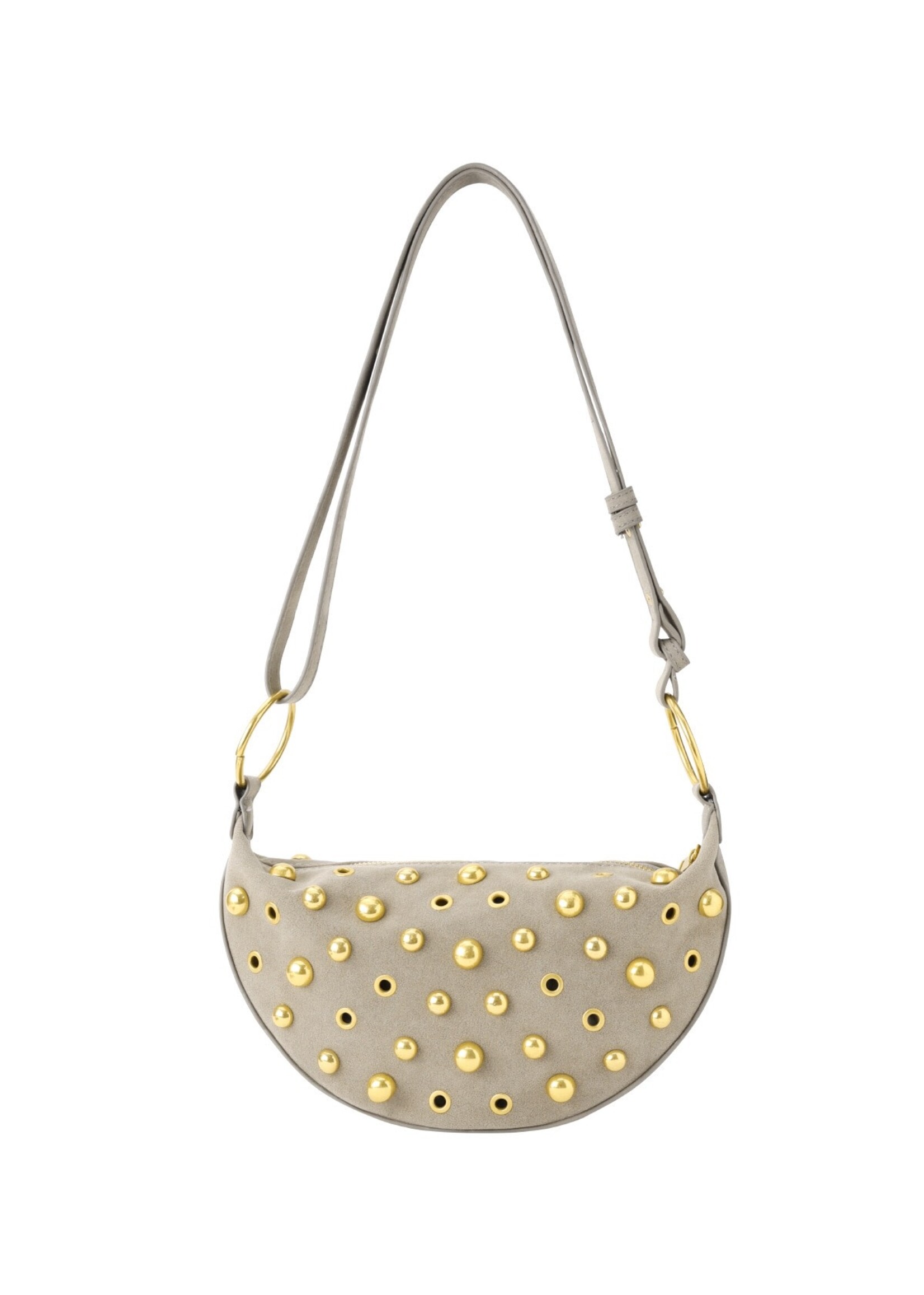 Flo Boutique Tas Studs Beige Grey