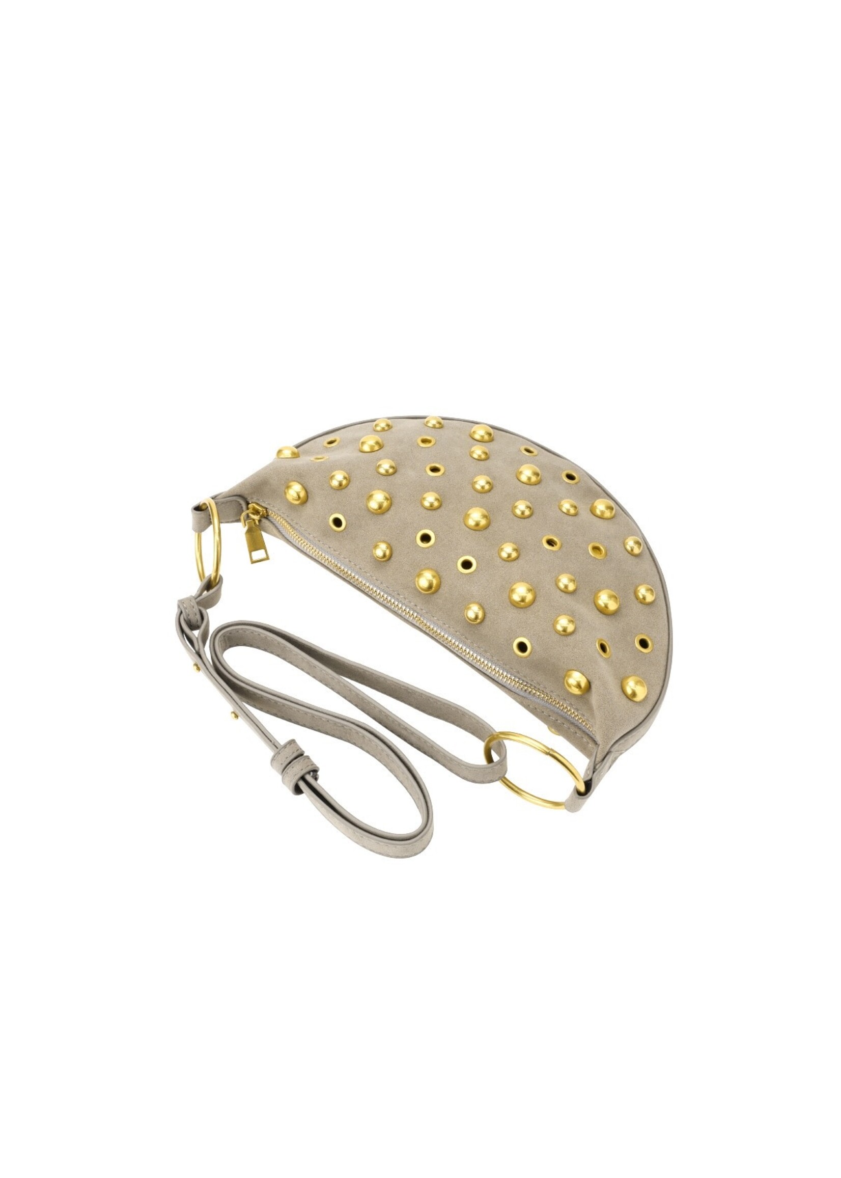 Flo Boutique Tas Studs Beige Grey