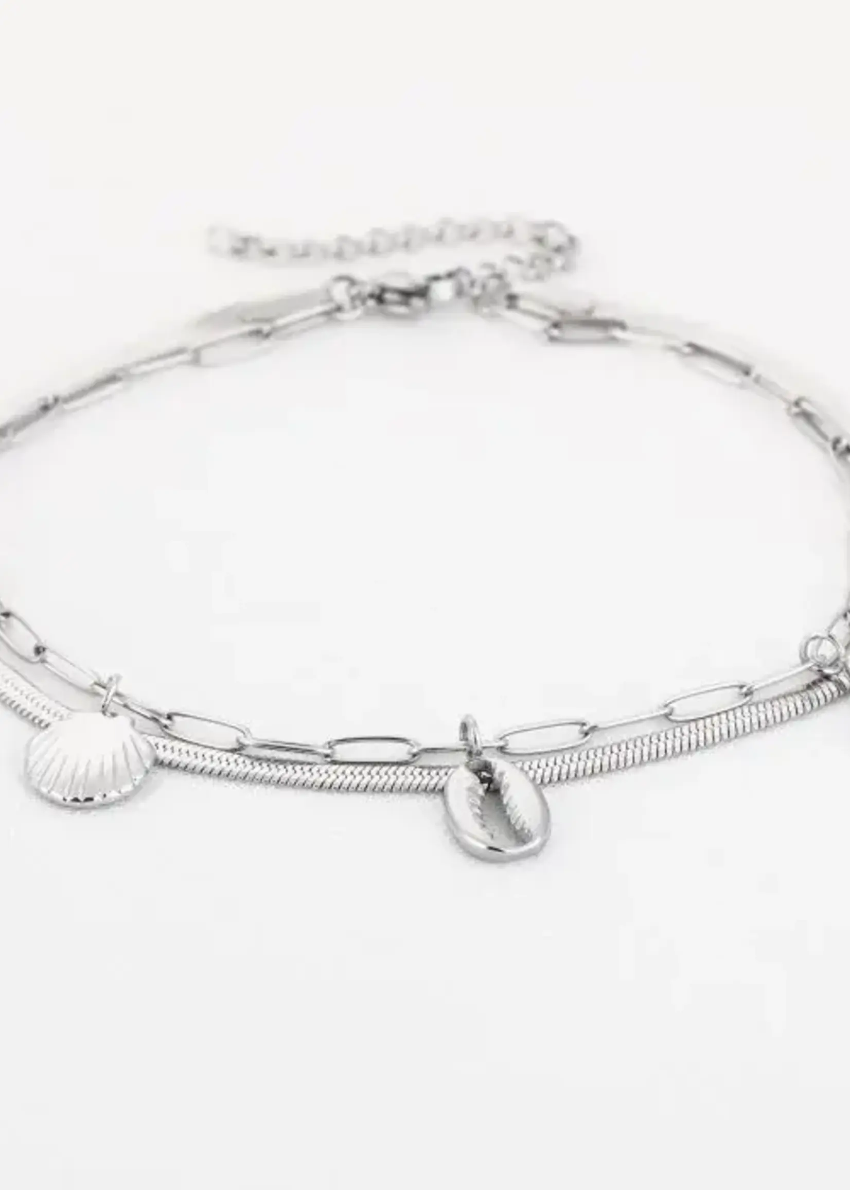 Flo Boutique Enkelbandje Sea Life Zilver