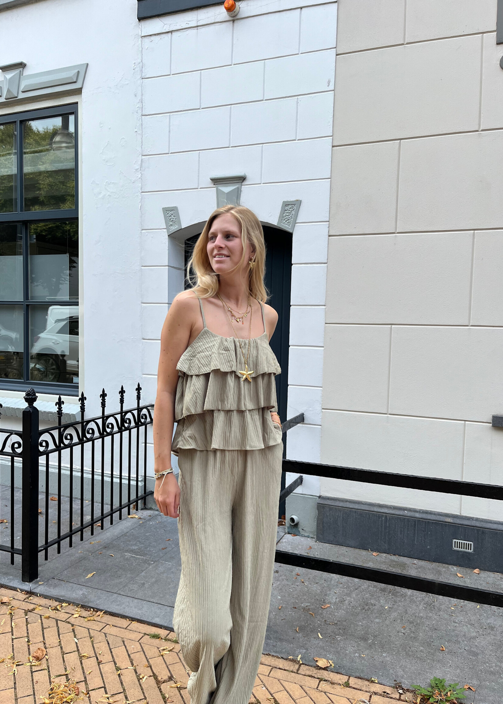 Flo Boutique Top Jula Light Green