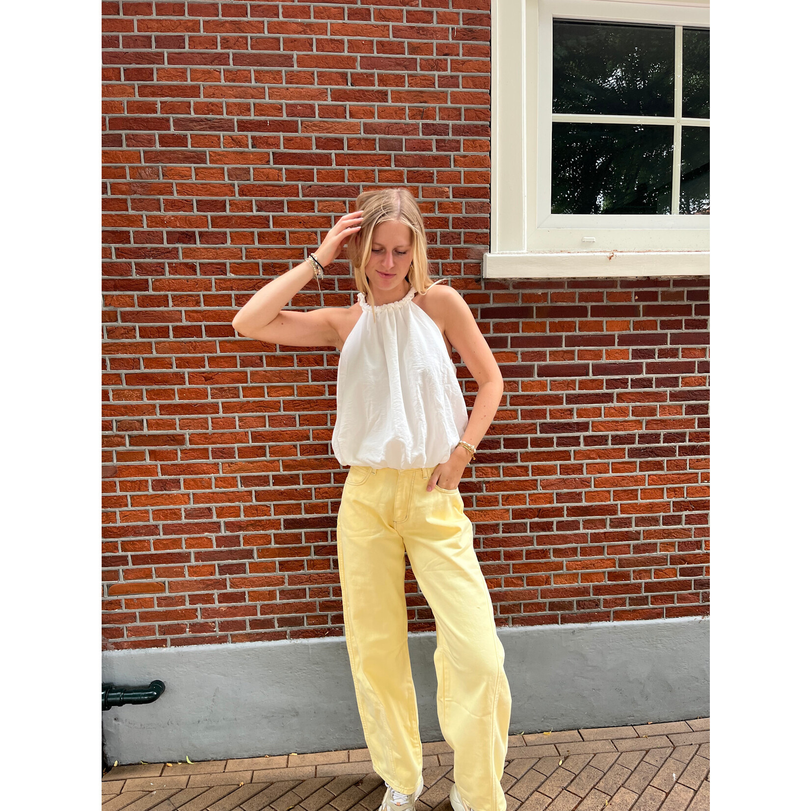 Flo Boutique Yellow Jeans Maeve