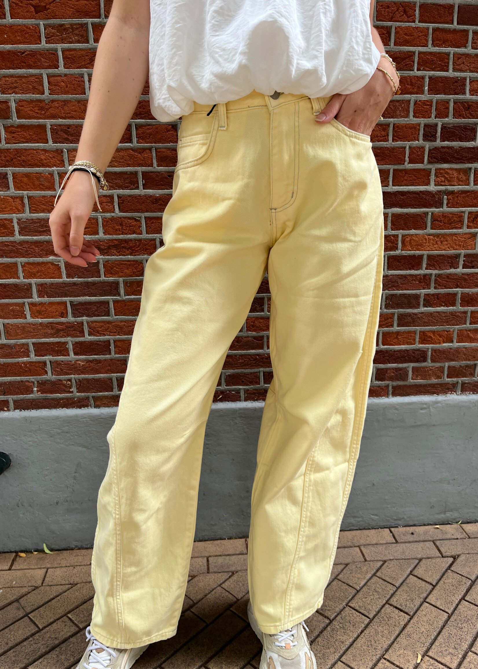 Flo Boutique Yellow Jeans Maeve