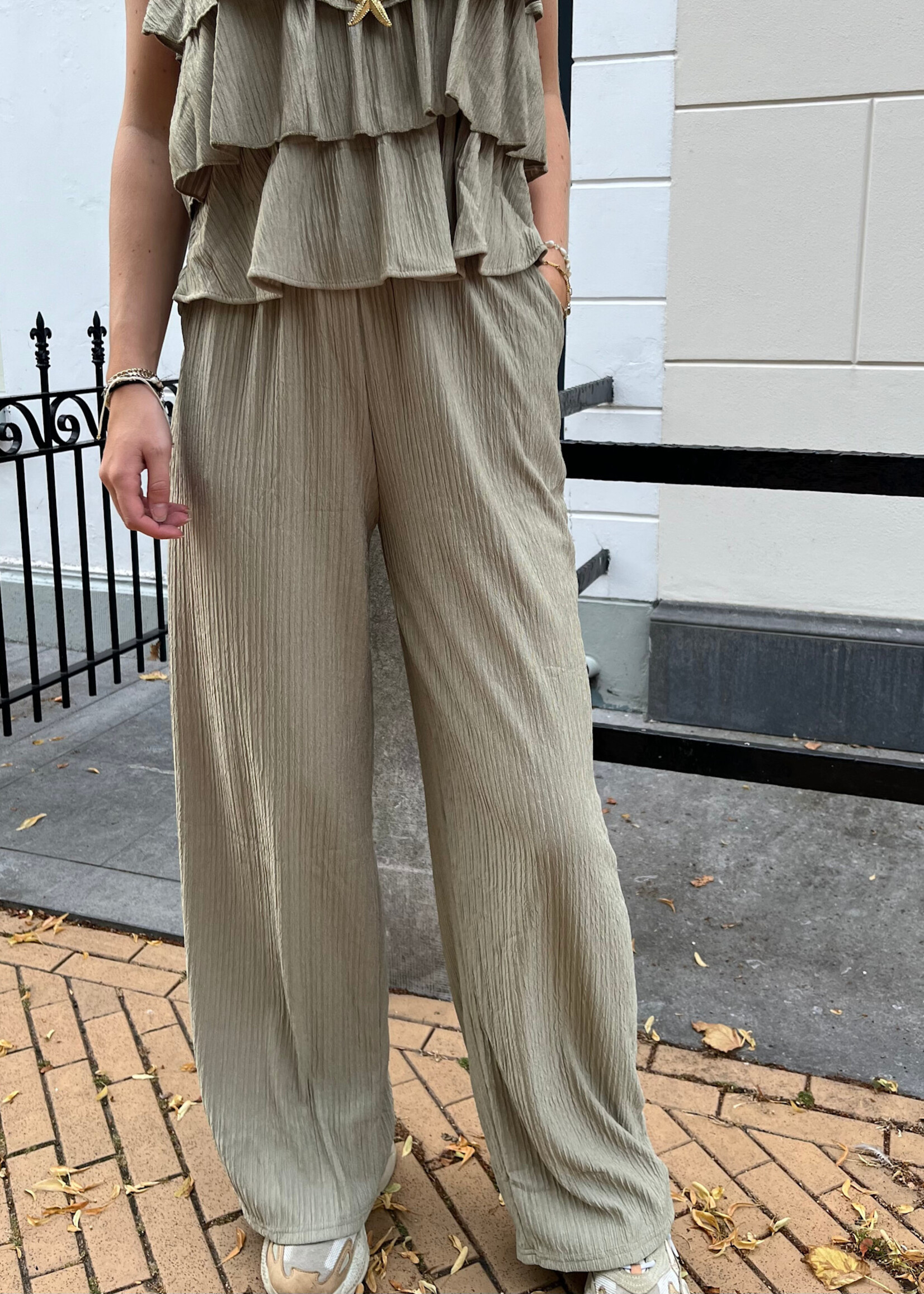 Flo Boutique Broek Juul Light Green