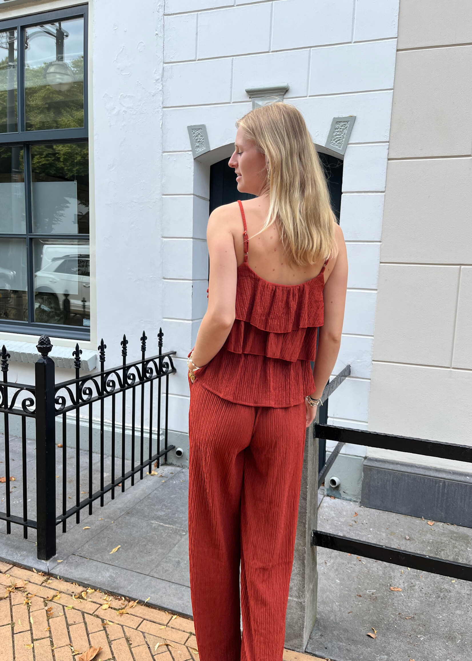 Flo Boutique Broek Juul Rust