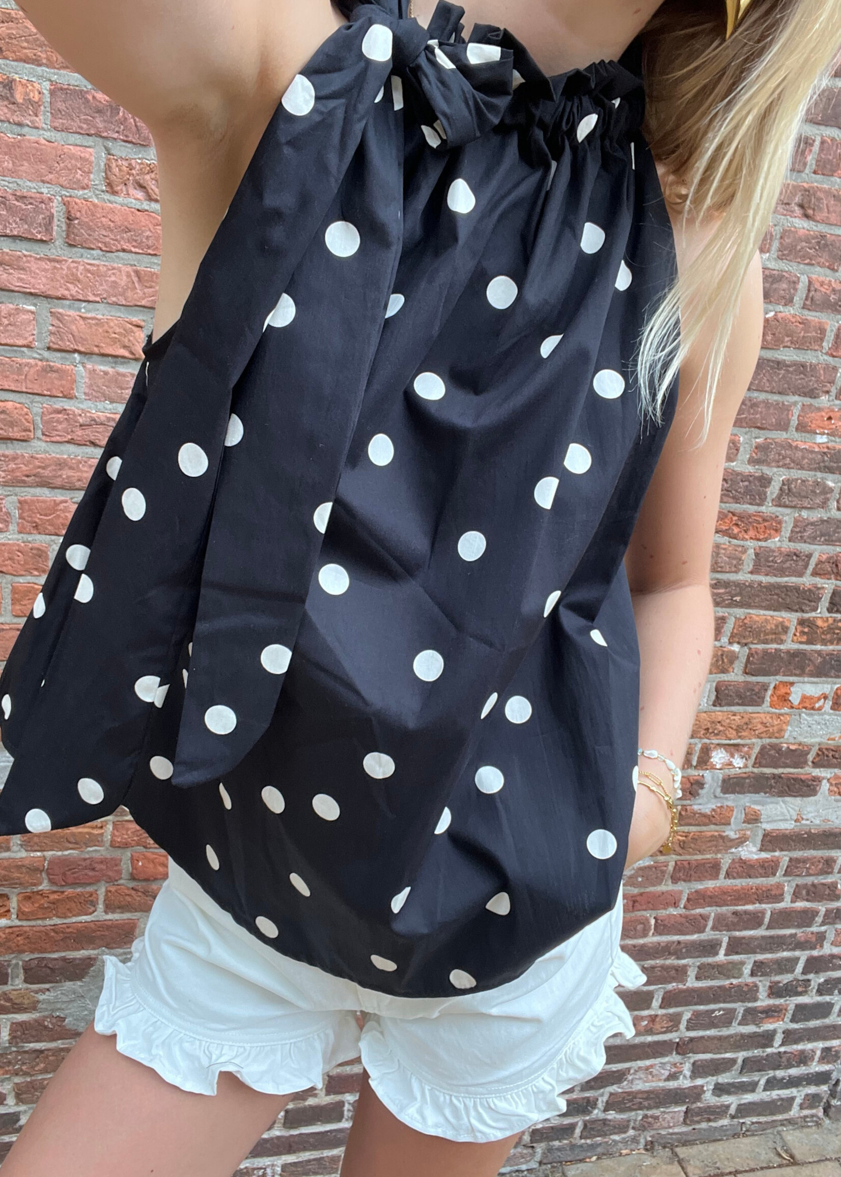Flo Boutique Top Coco Black Dots