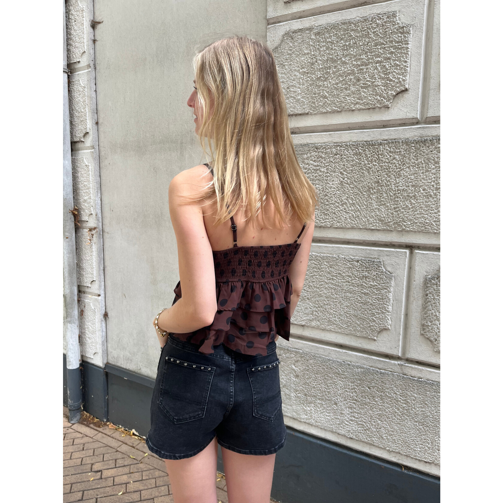 Flo Boutique Top Kiki Choco Dots