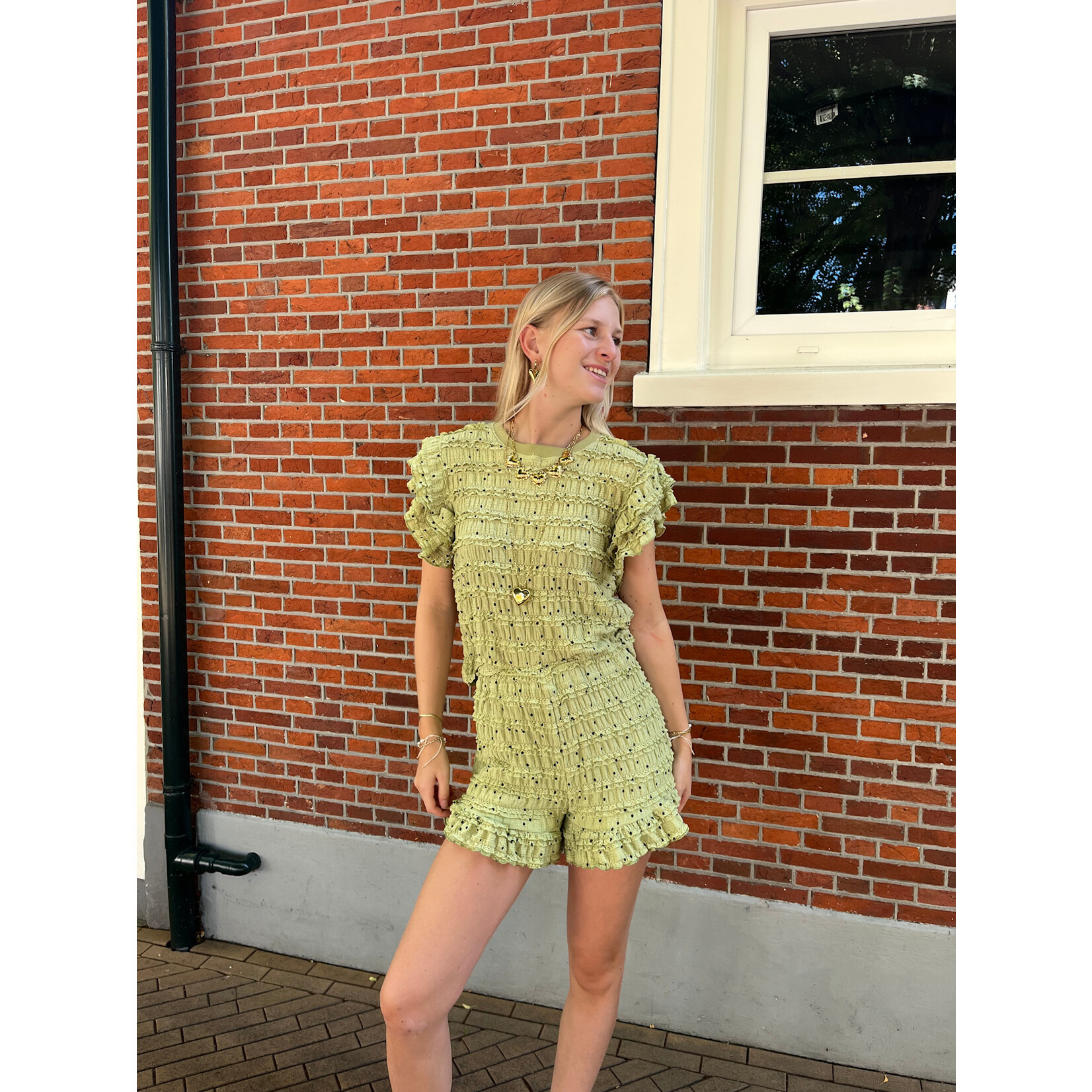 Flo Boutique Top Vera Olive Green