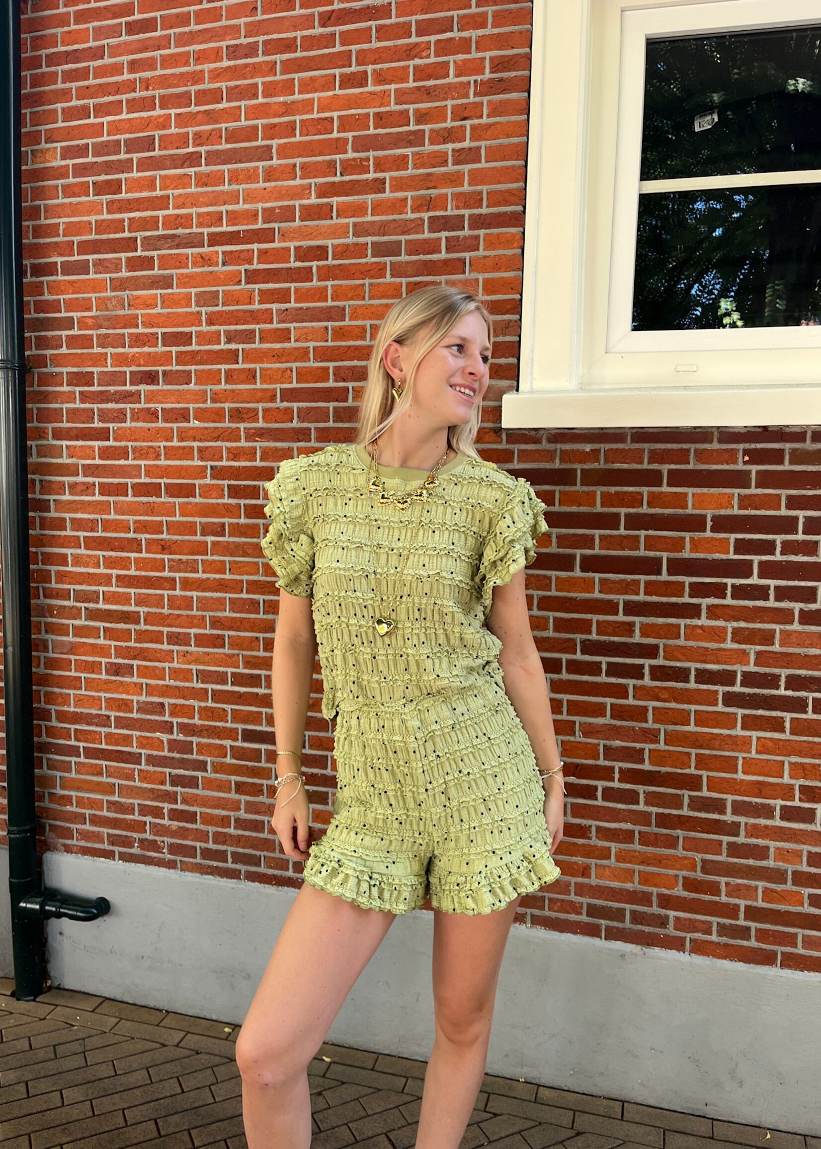 Flo Boutique Top Vera Olive Green