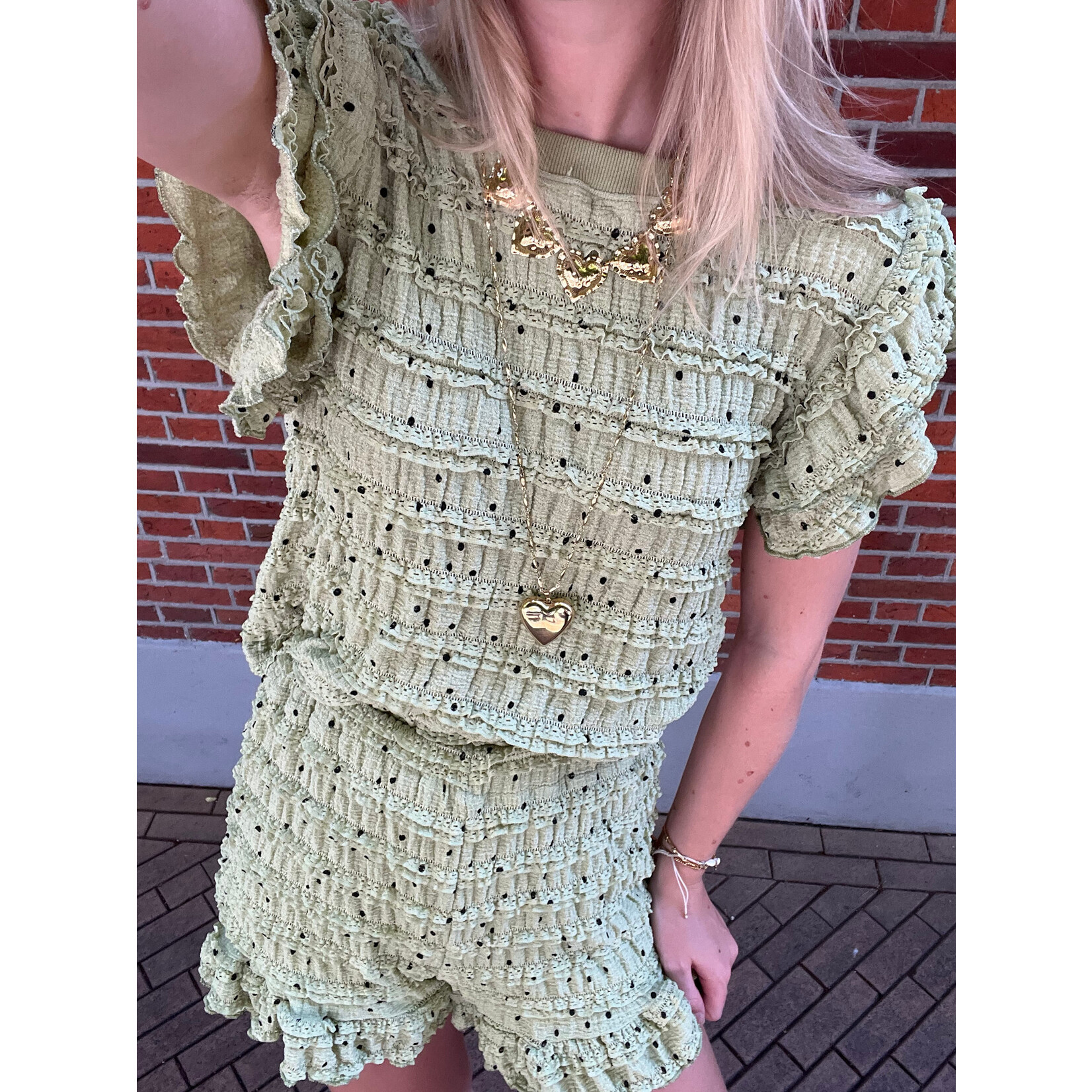 Flo Boutique Top Vera Olive Green