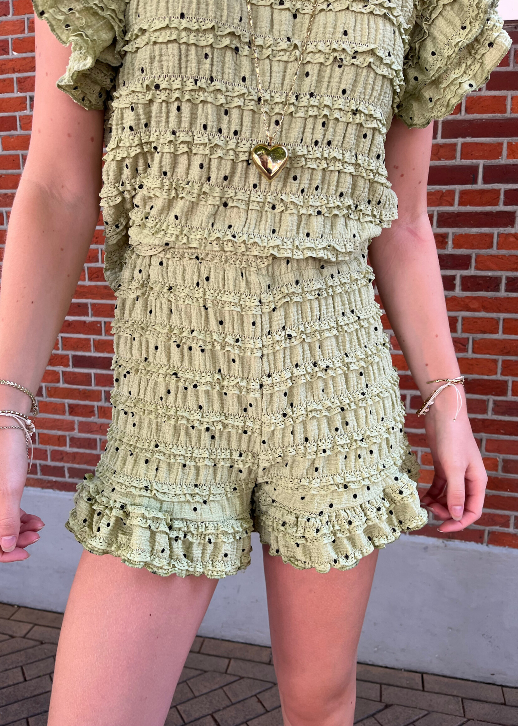 Flo Boutique Short Vera Olive Green