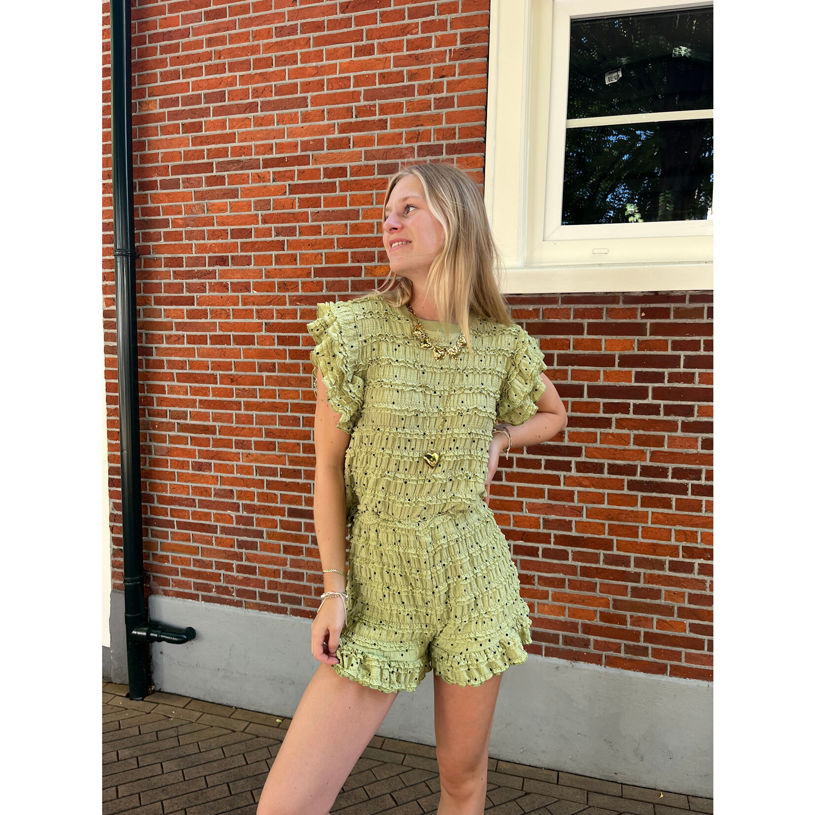 Flo Boutique Short Vera Olive Green