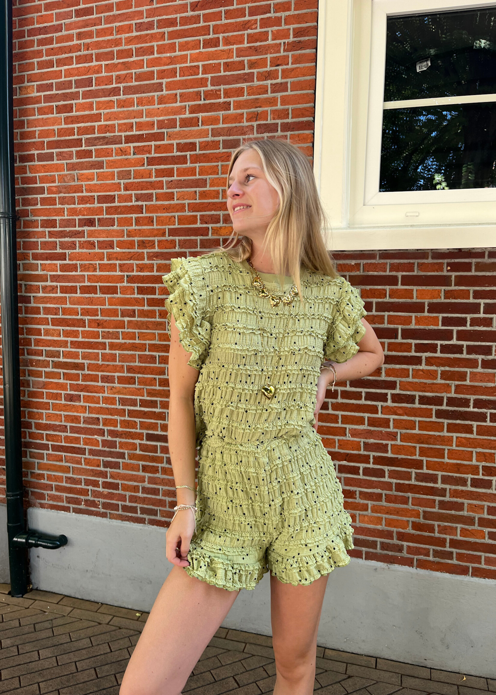 Flo Boutique Short Vera Olive Green