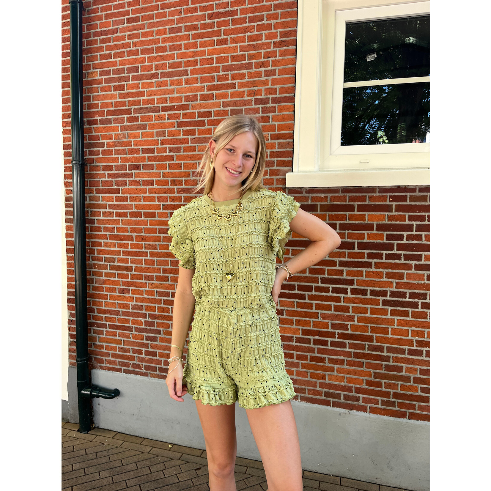 Flo Boutique Short Vera Olive Green