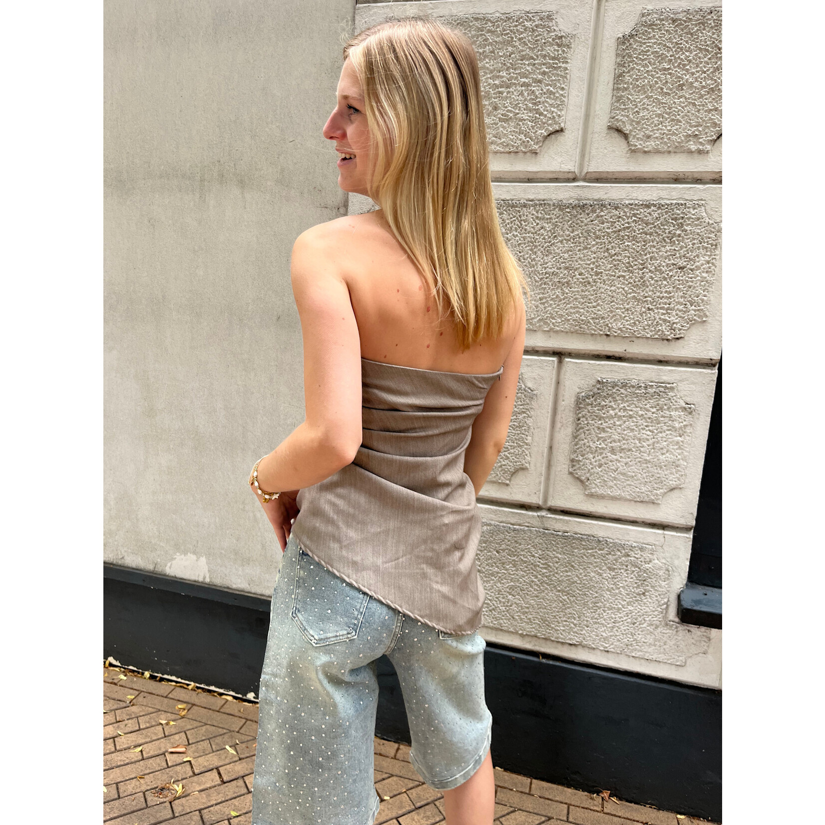 Flo Boutique Top Sia Taupe