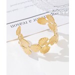 Flo Boutique Big Flower Bangle goud
