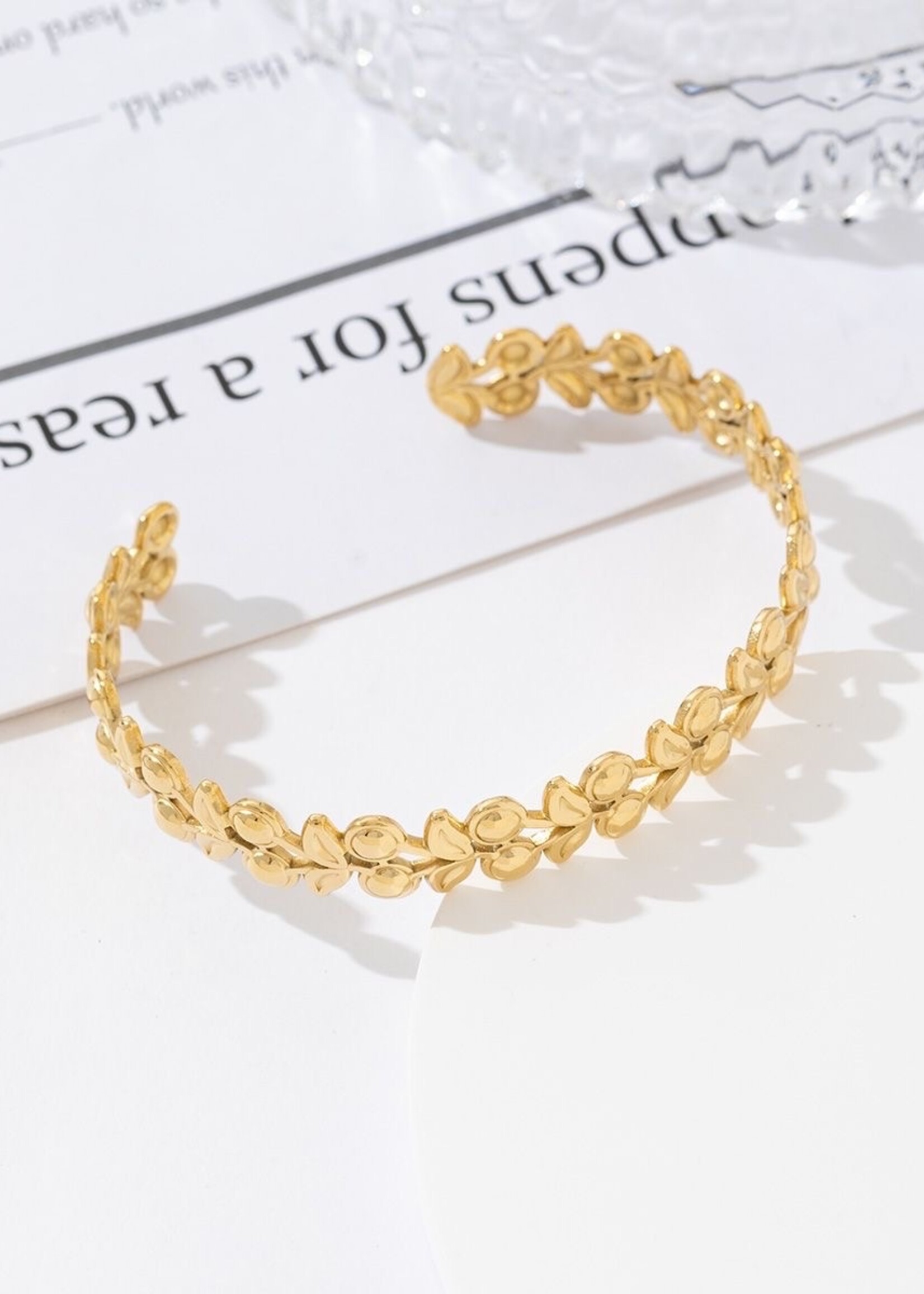 Flo Boutique Bangle Cherry goud