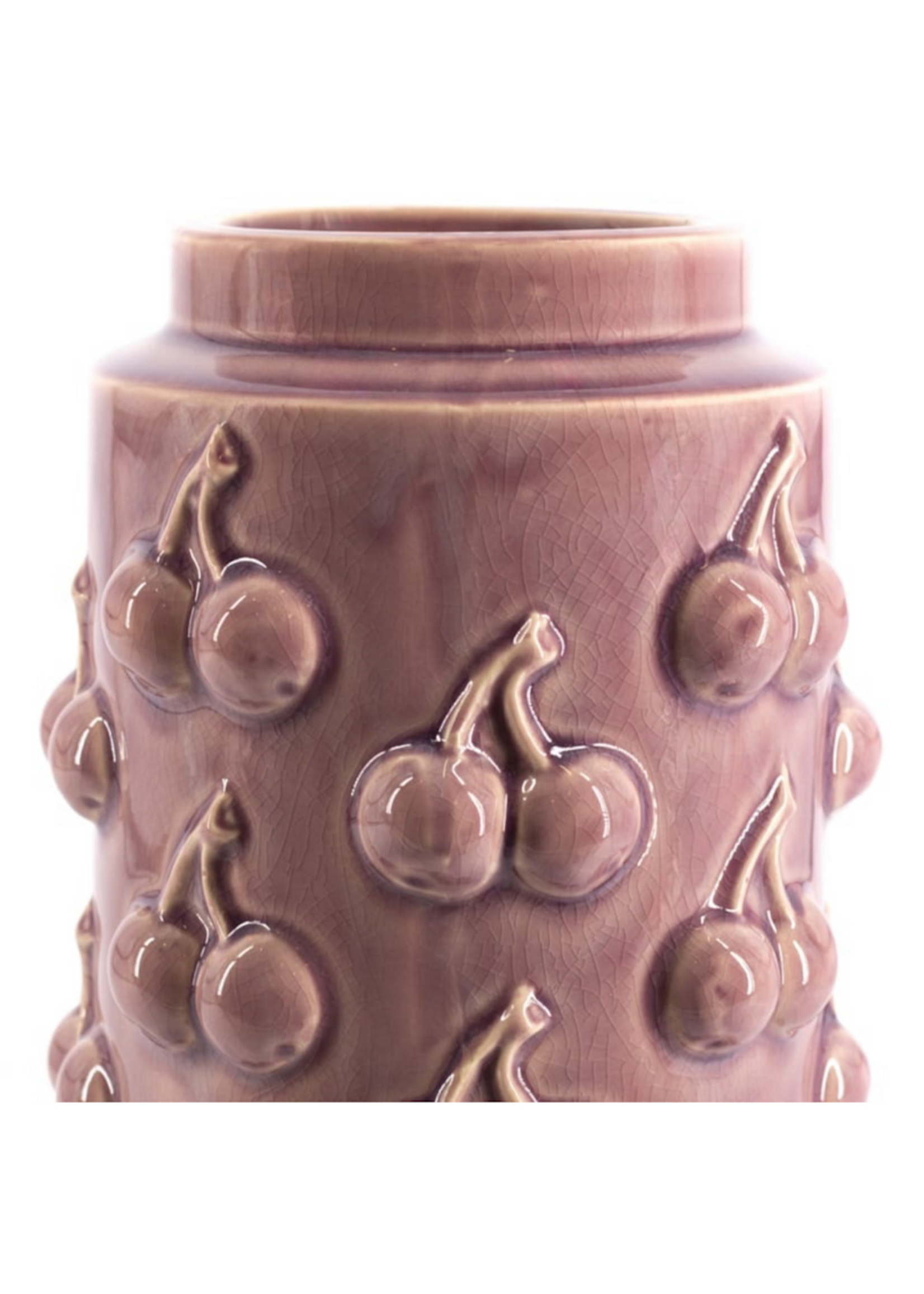 Kolony Aardewerk Vaas Cherries Purple L