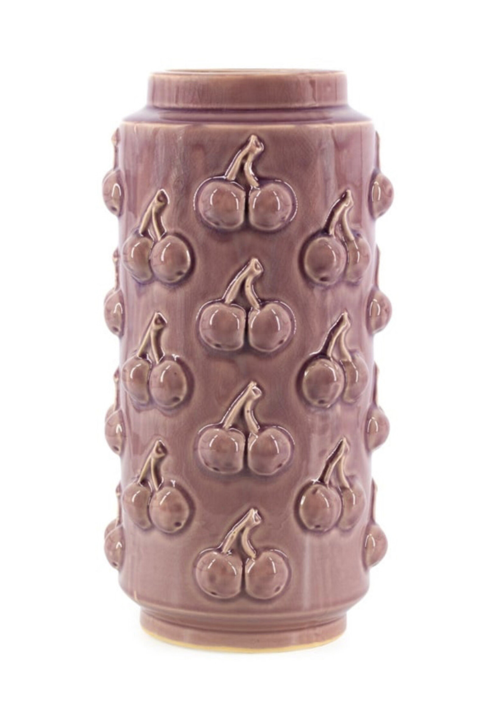 Kolony Aardewerk Vaas Cherries Purple L