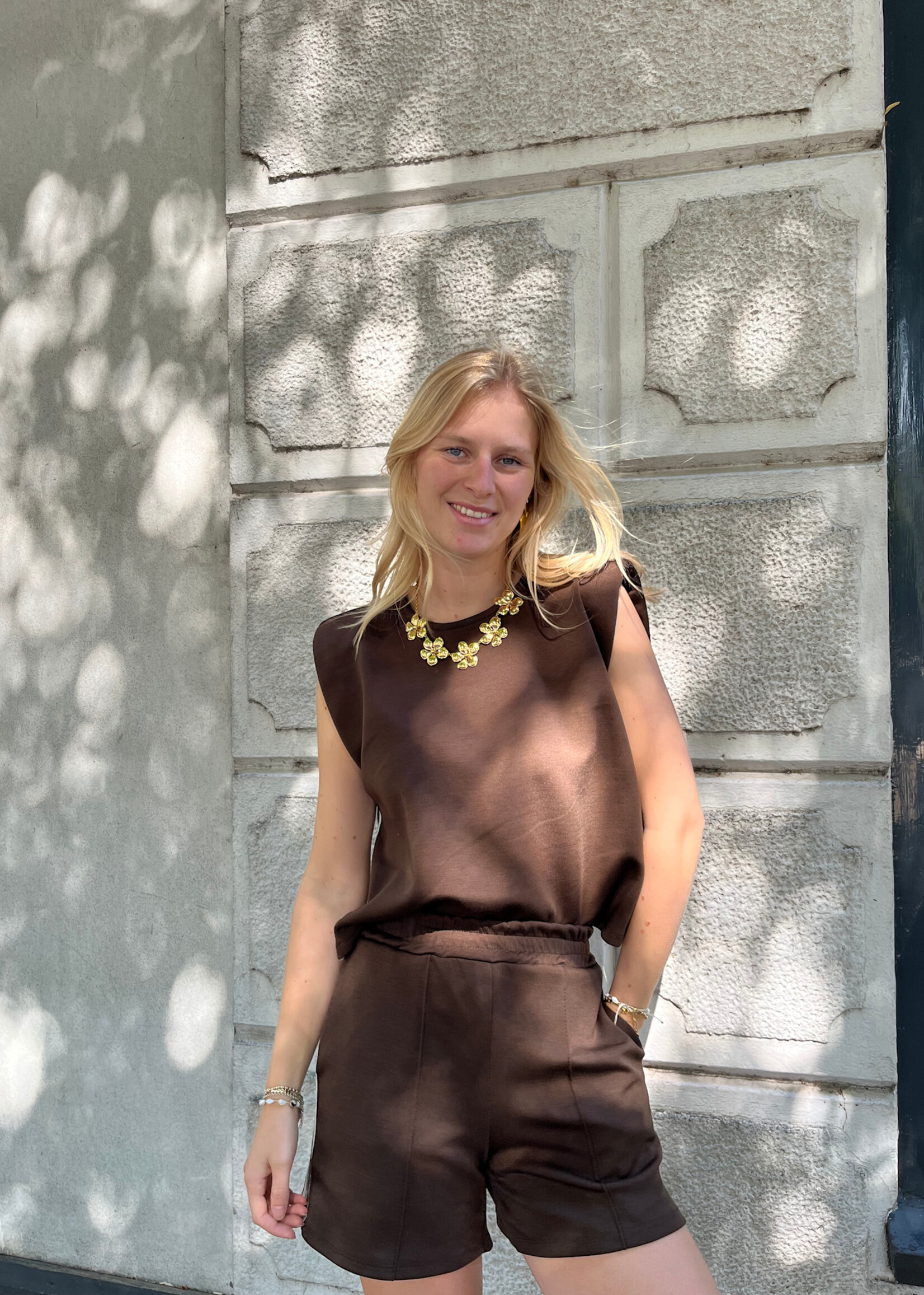 Flo Boutique Top Lotte Brown