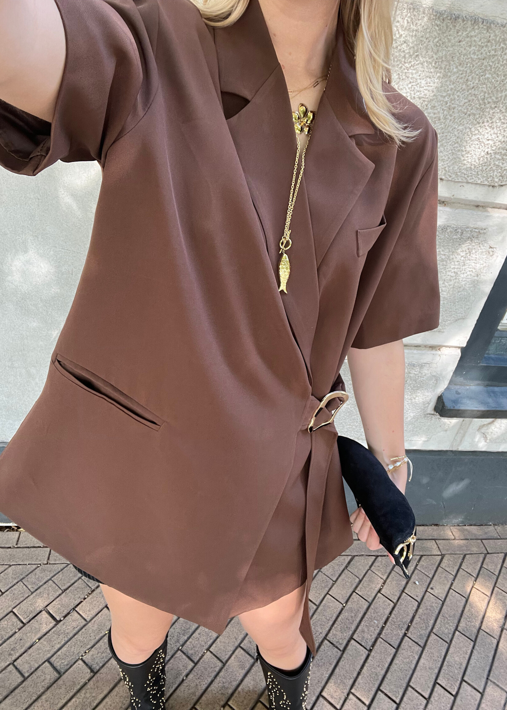 Flo Boutique Blazer Dee Brown