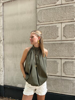 Flo Boutique Balloon top Charlie Green