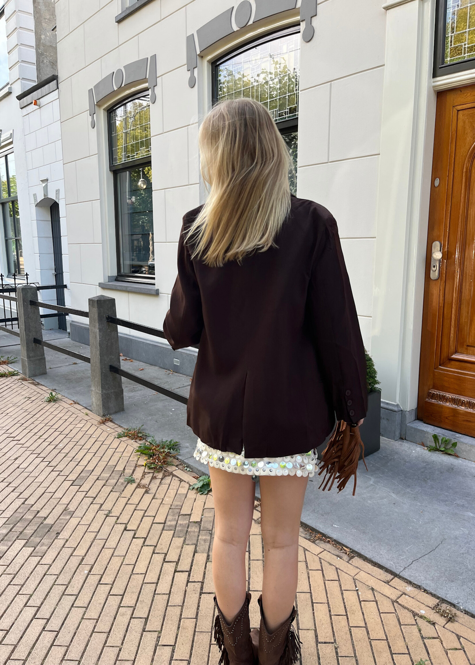 Flo Boutique Blazer Sophie Dark Brown