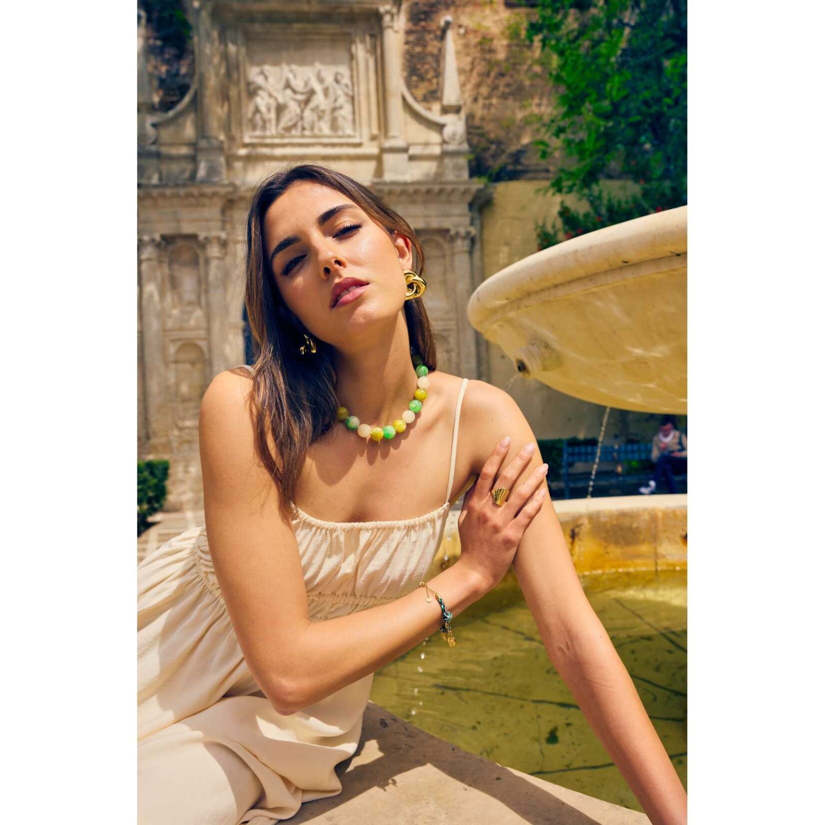 Flo Boutique Kralenketting Brown