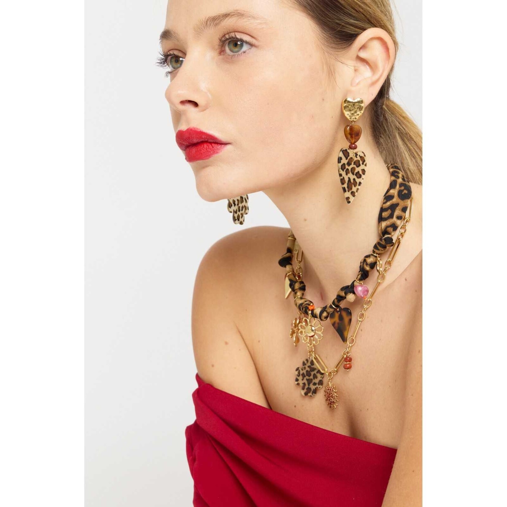 Flo Boutique Bandana ketting Tiger Love