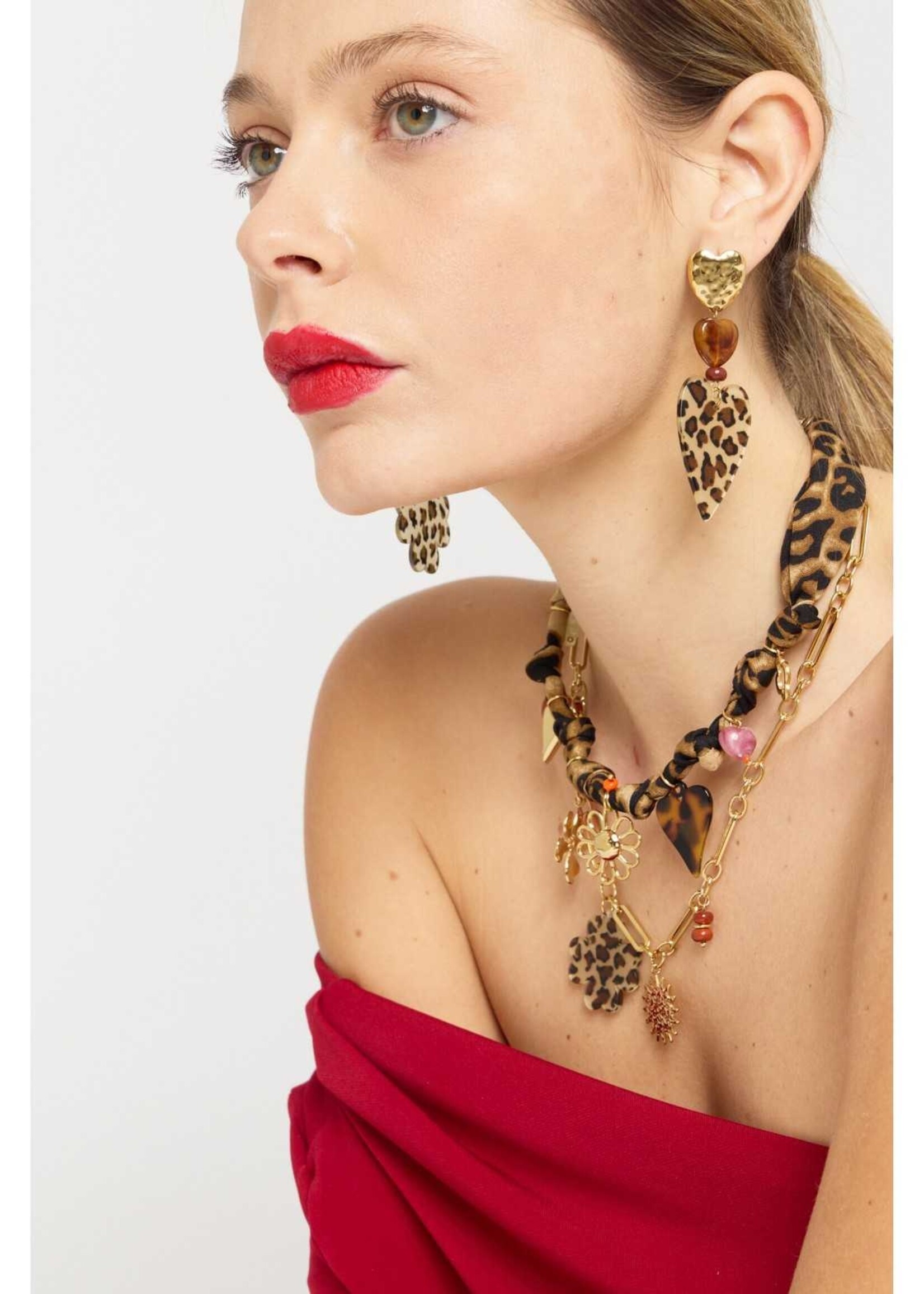 Flo Boutique Bandana ketting Tiger Love