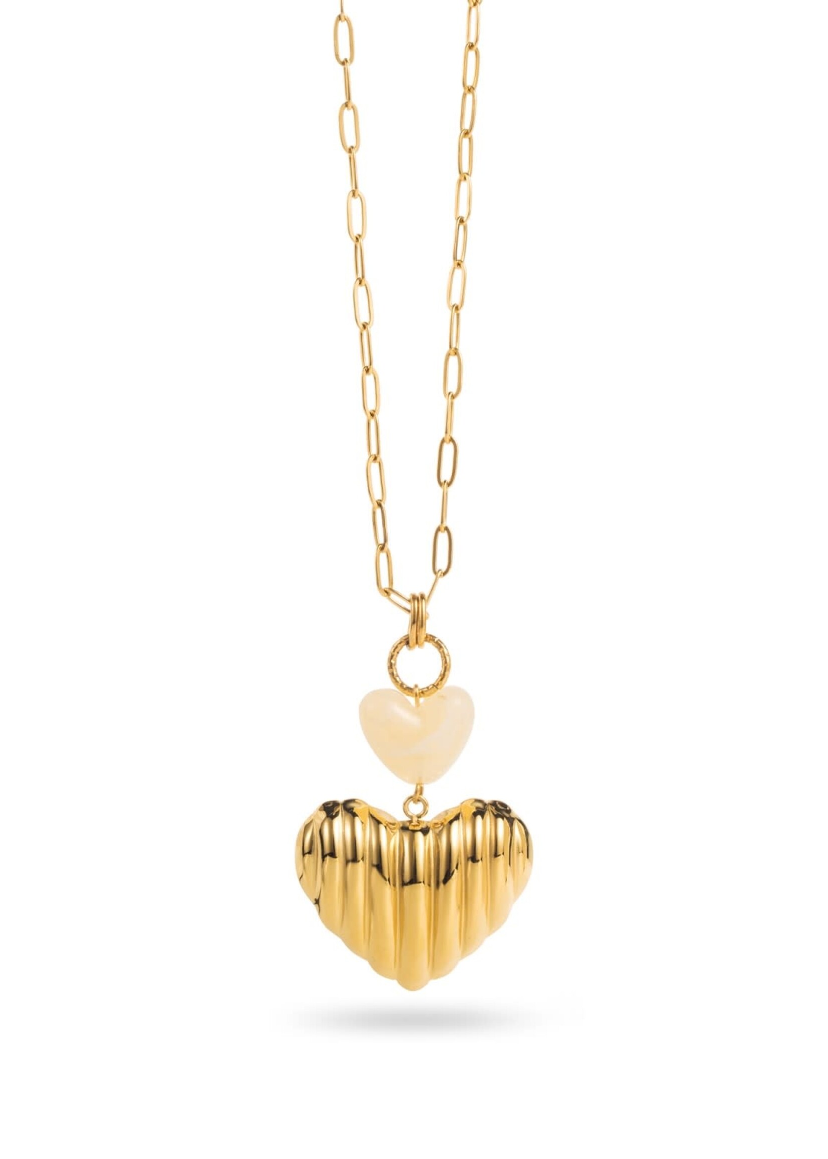 Flo Boutique Long Necklace Coloured Heart