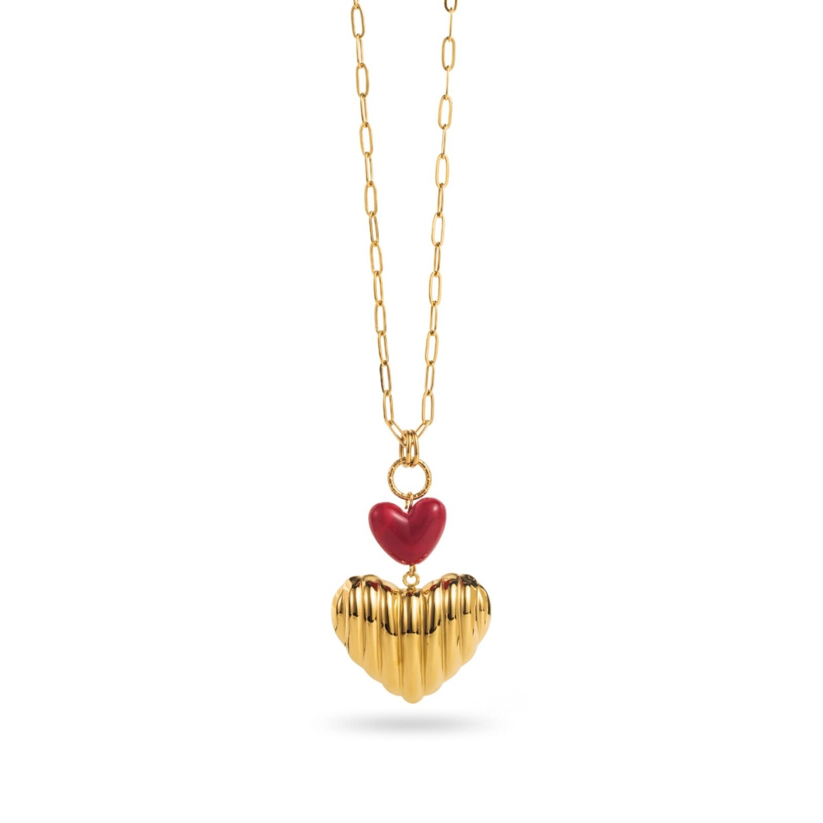 Flo Boutique Long Necklace Coloured Heart