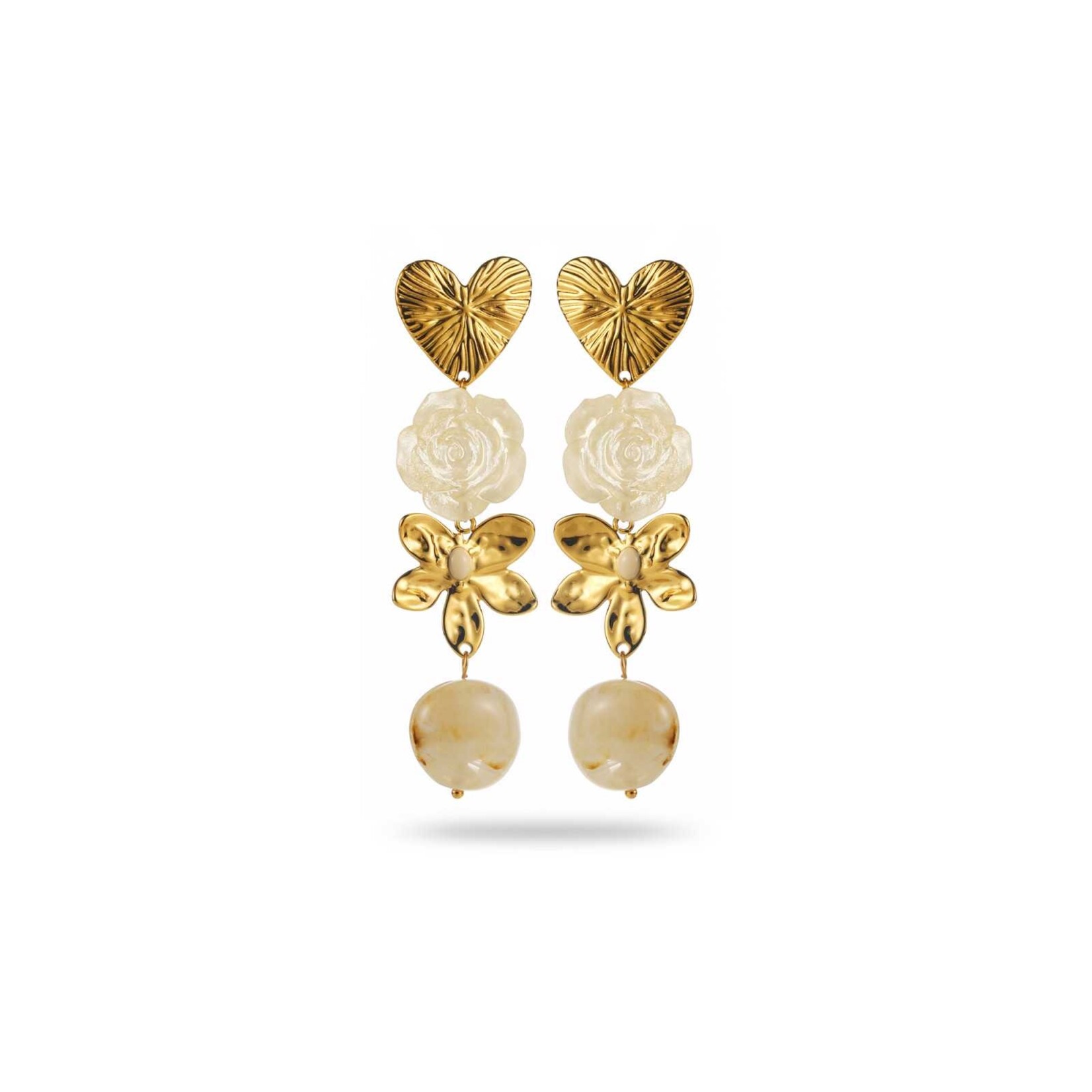 Flo Boutique Oorbellen Coloured Flower