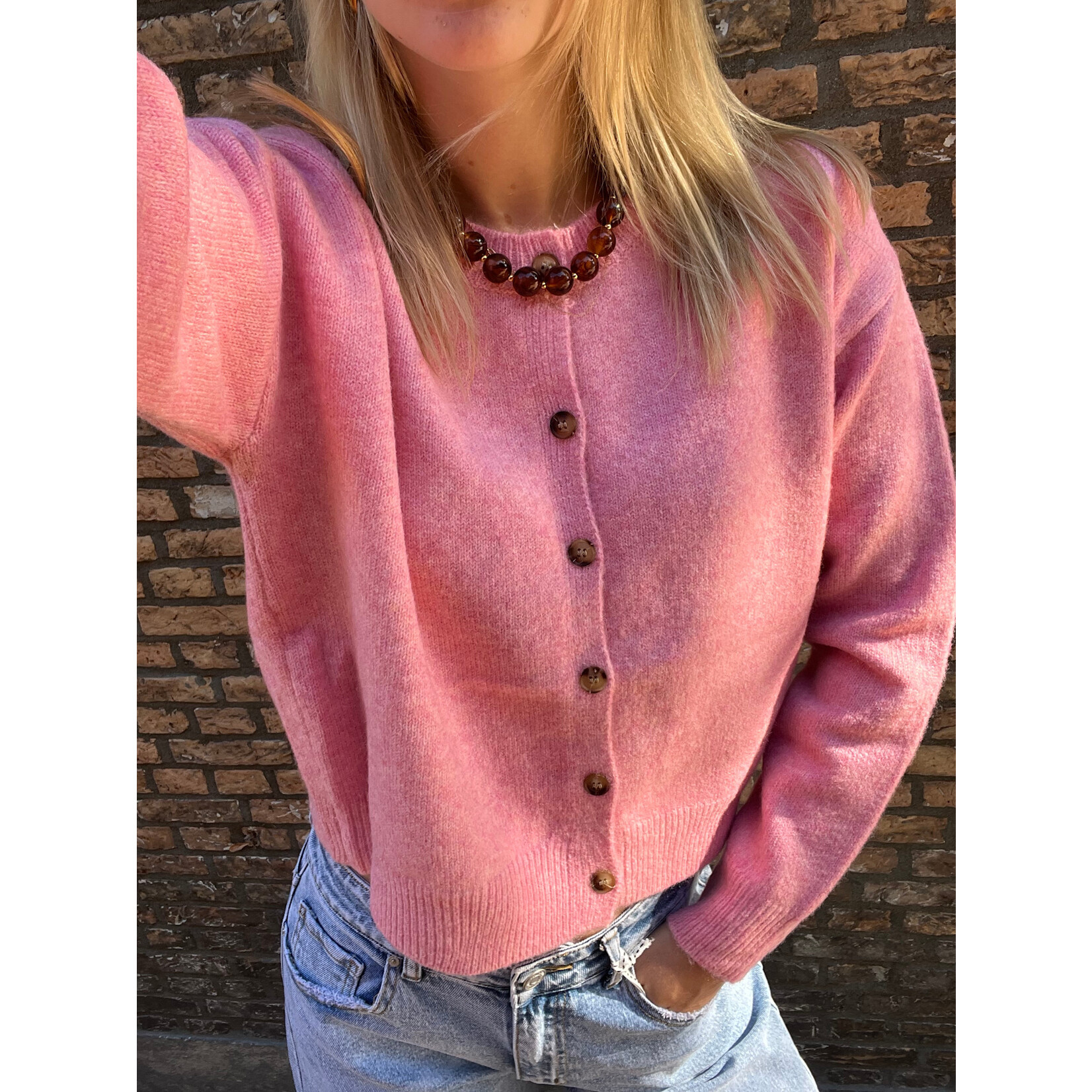 Flo Boutique Vestje Jill Pink