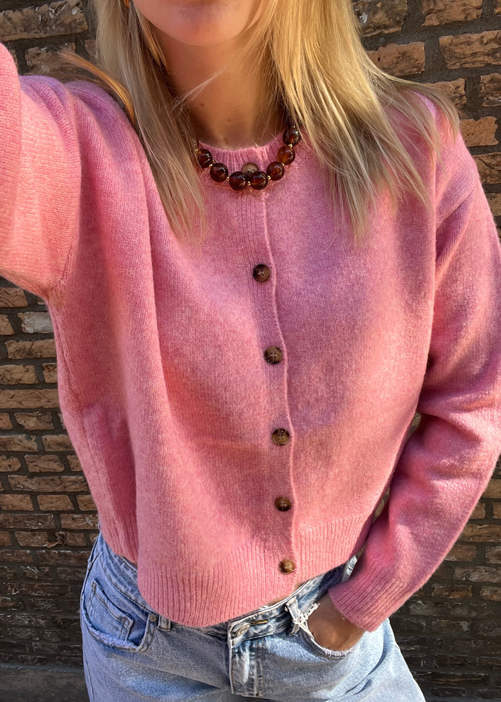 Flo Boutique Vestje Jill Pink