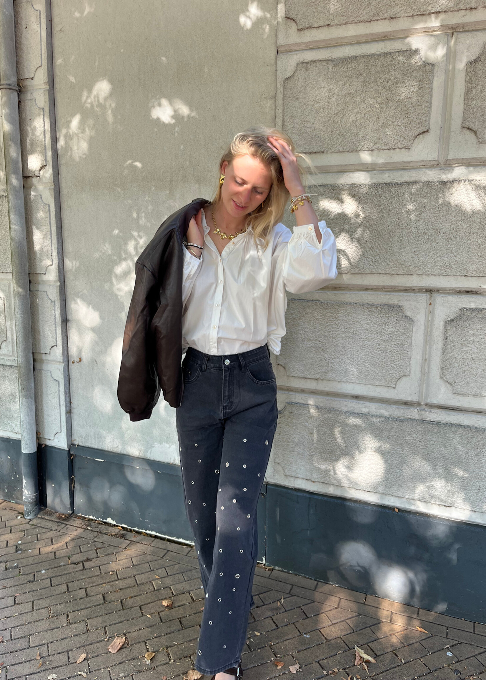 Flo Boutique Jeans Studs Holly Black