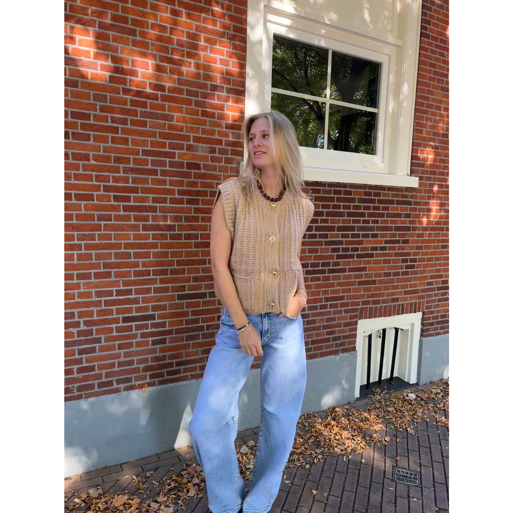 Flo Boutique Gilet Sunny Taupe