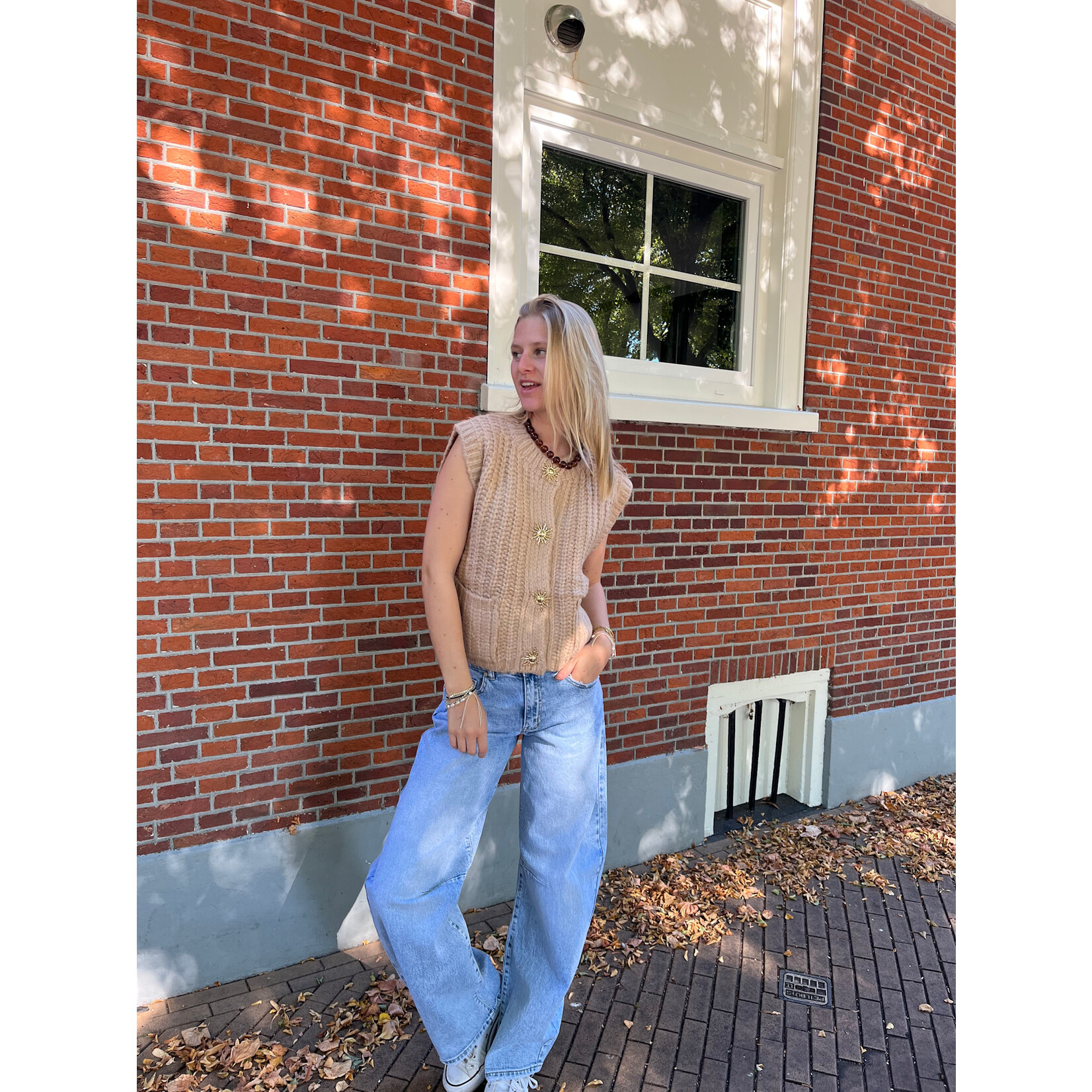 Flo Boutique Gilet Sunny Taupe