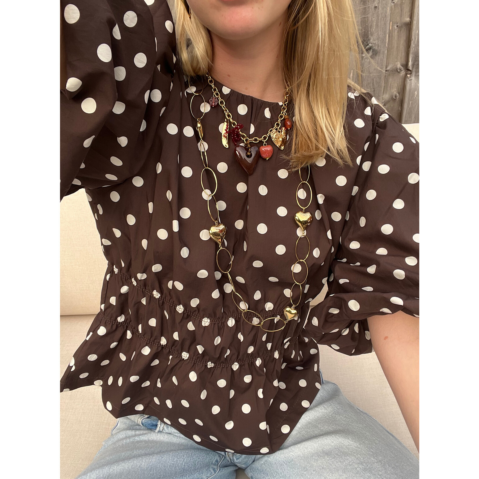Flo Boutique Top Josje Choco