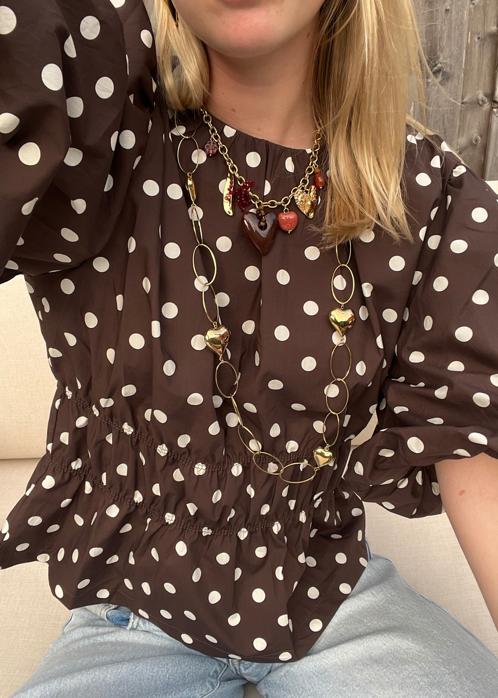 Flo Boutique Top Josje Choco