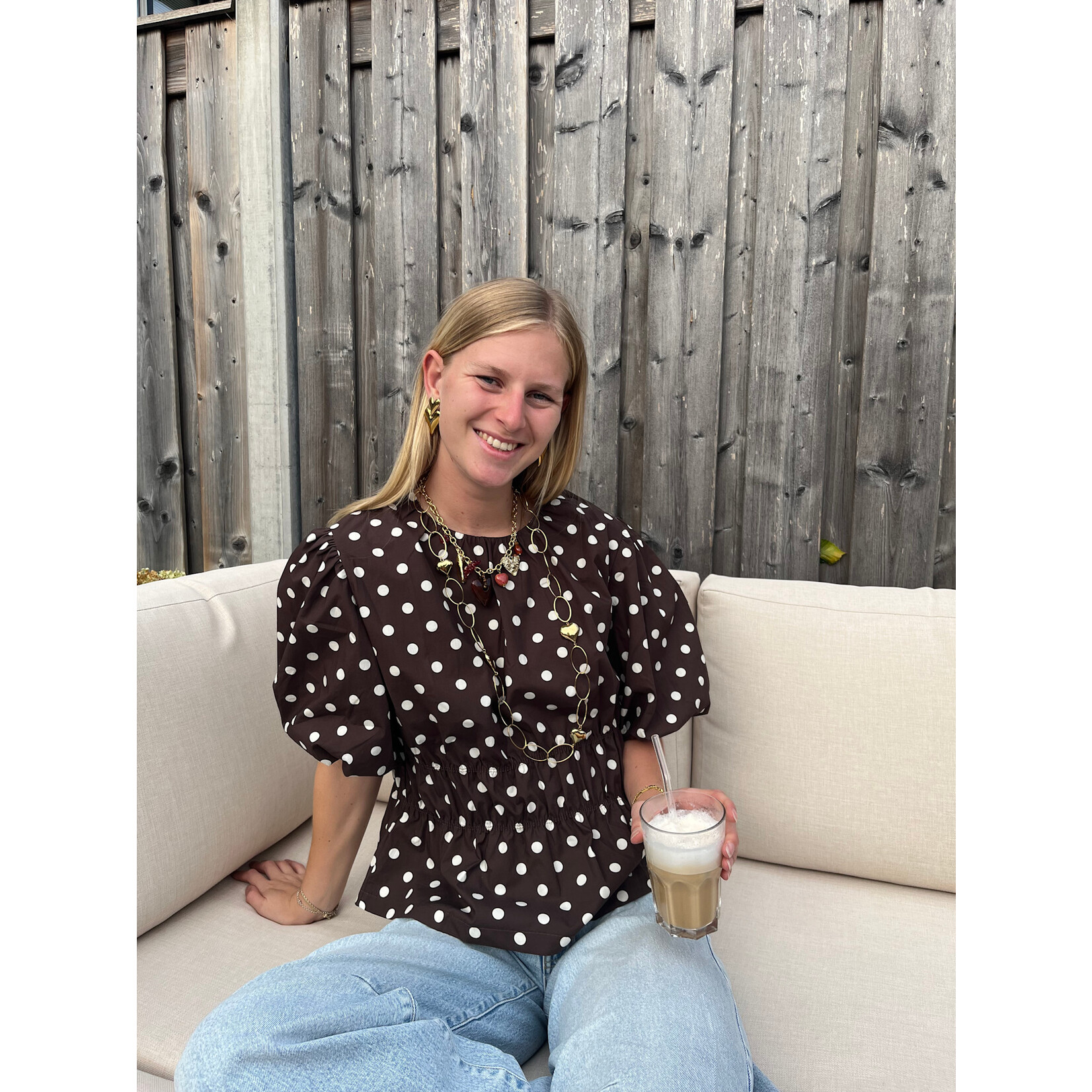 Flo Boutique Top Josje Choco