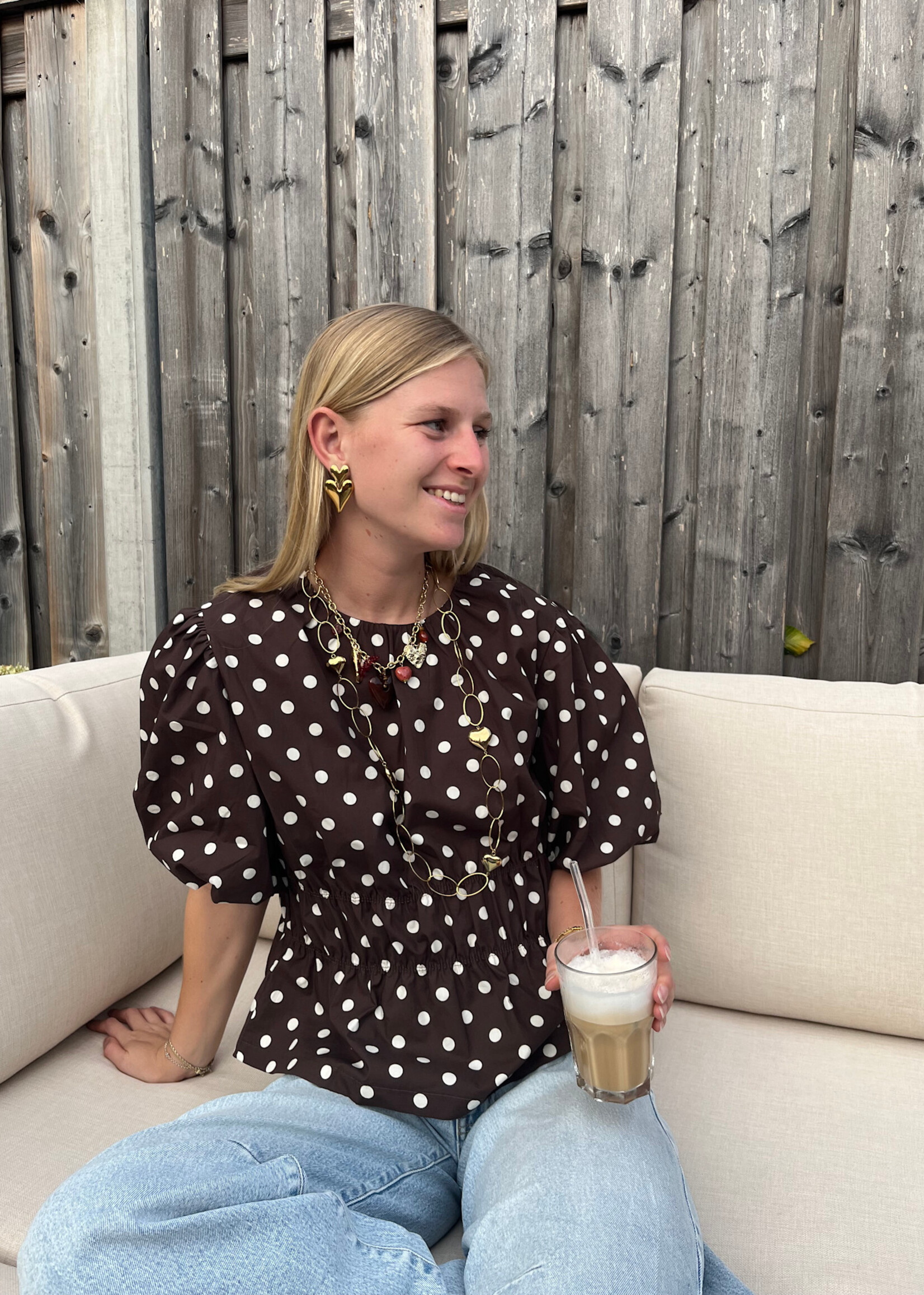 Flo Boutique Top Josje Choco