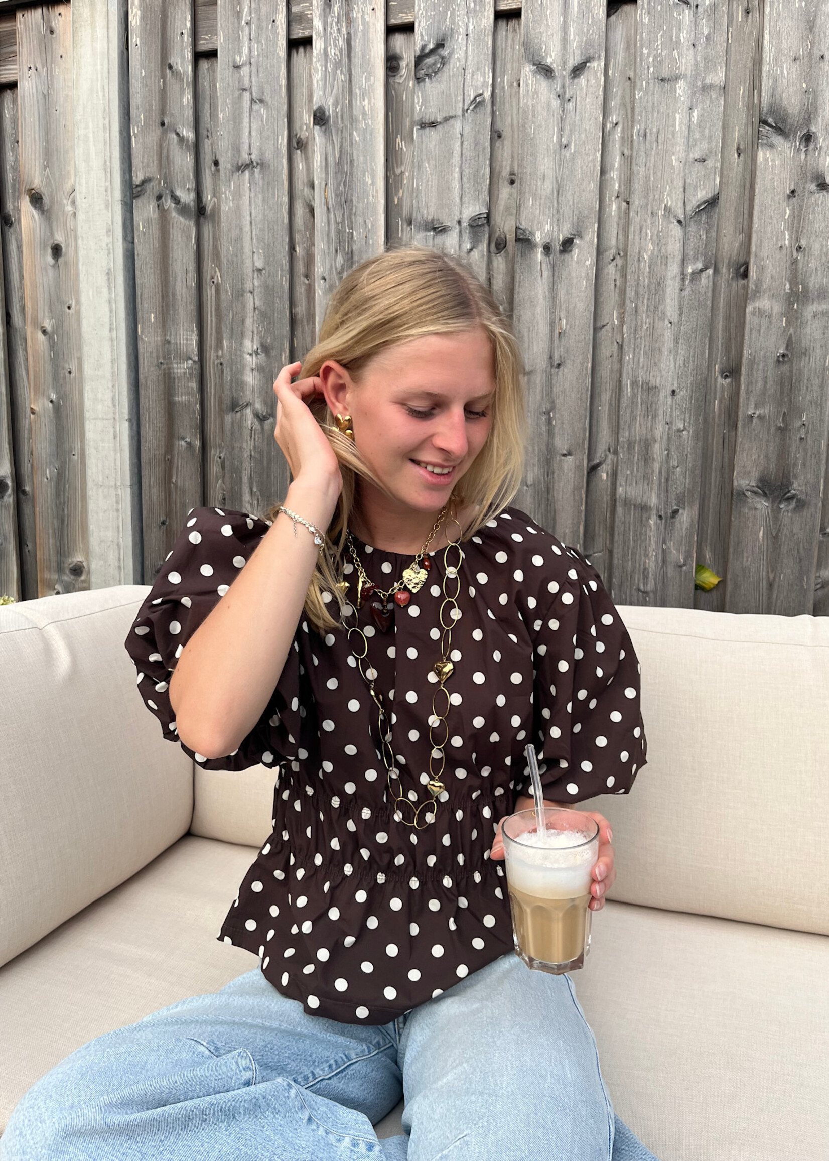 Flo Boutique Top Josje Choco