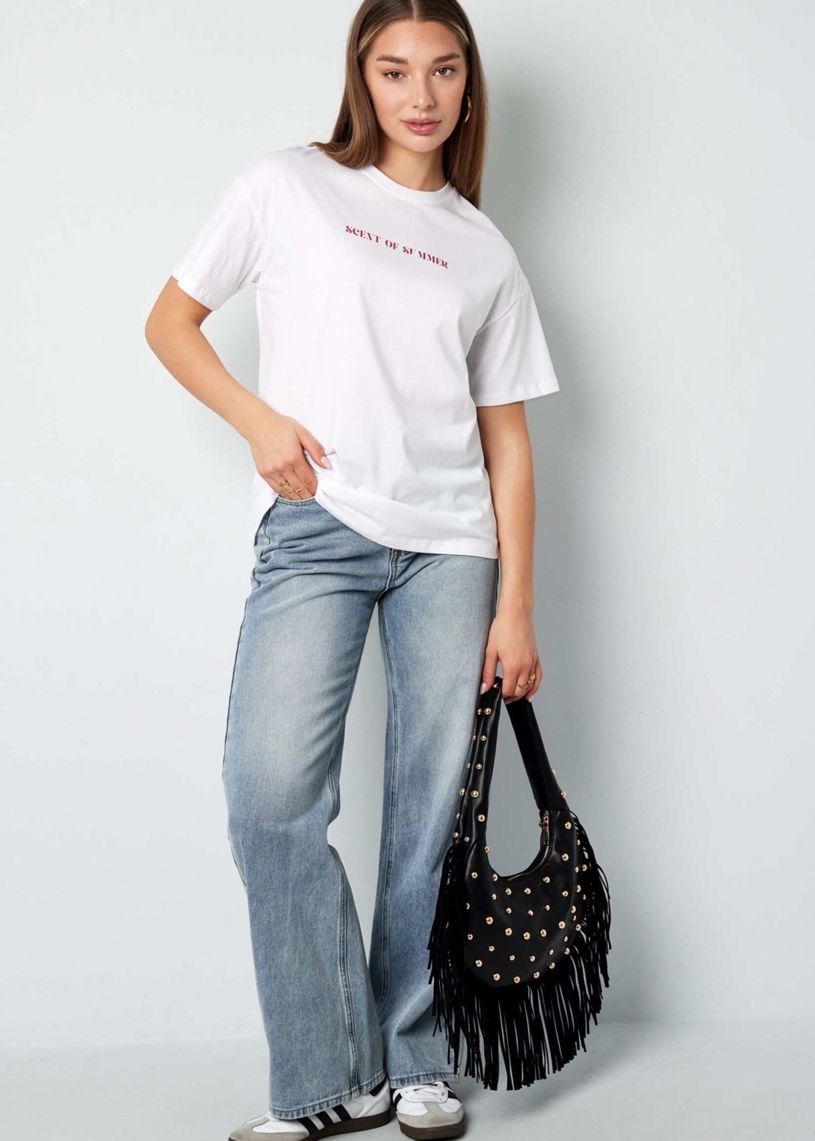 Flo Boutique Tas Studded Black