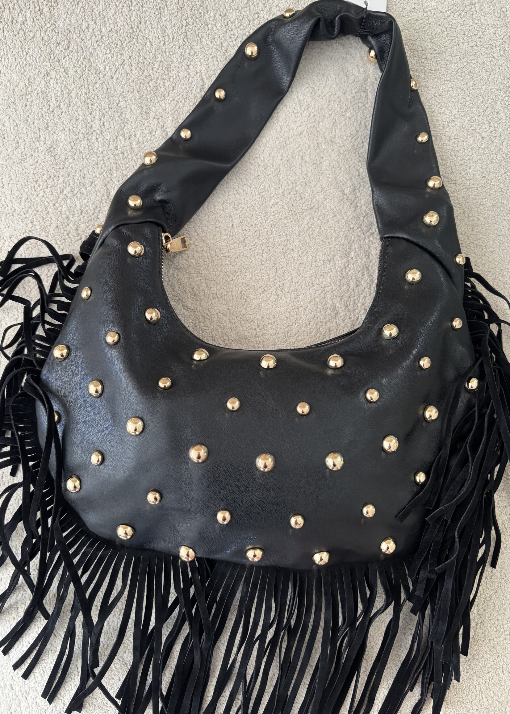 Flo Boutique Tas Studded Black