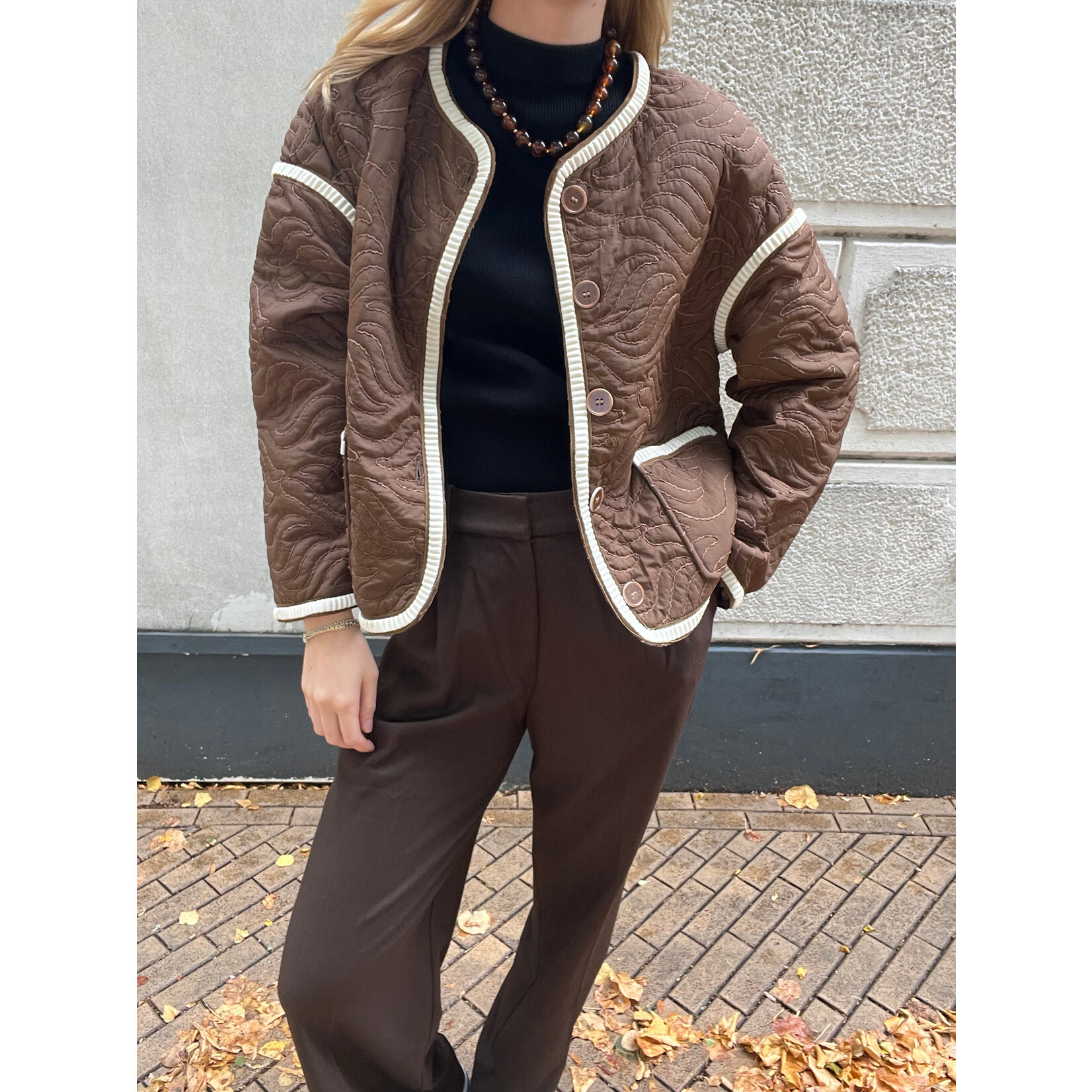 Flo Boutique Jasje Daantje Brown