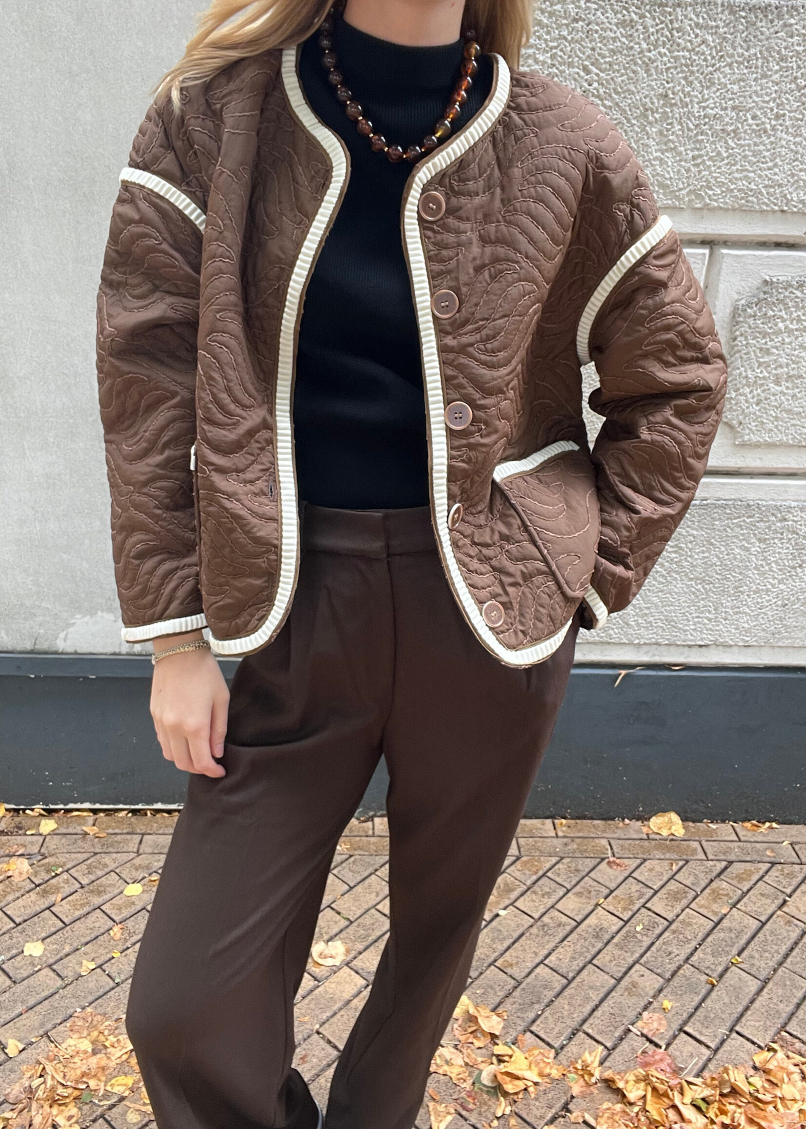 Flo Boutique Jasje Daantje Brown